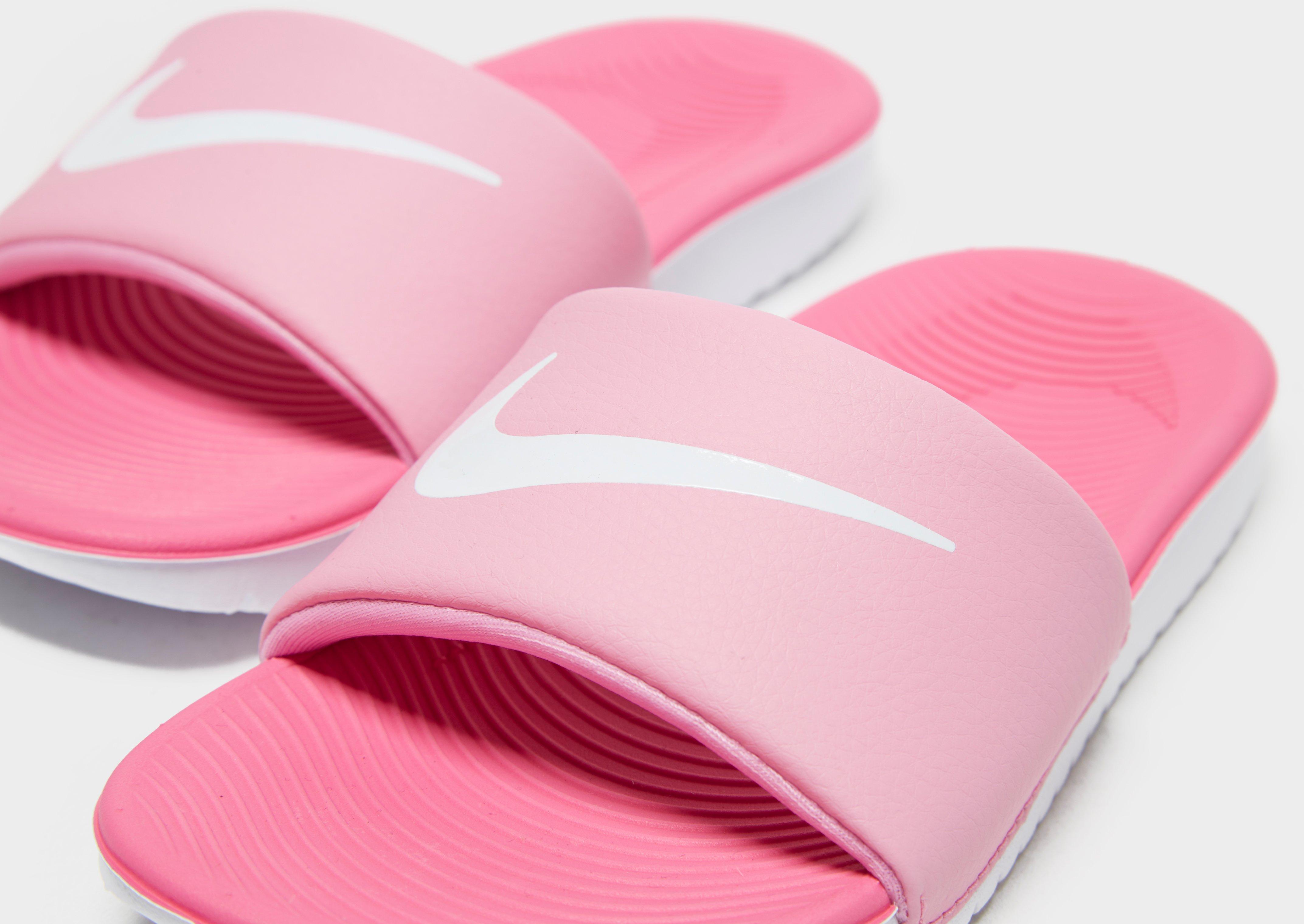 nike kawa pink slides