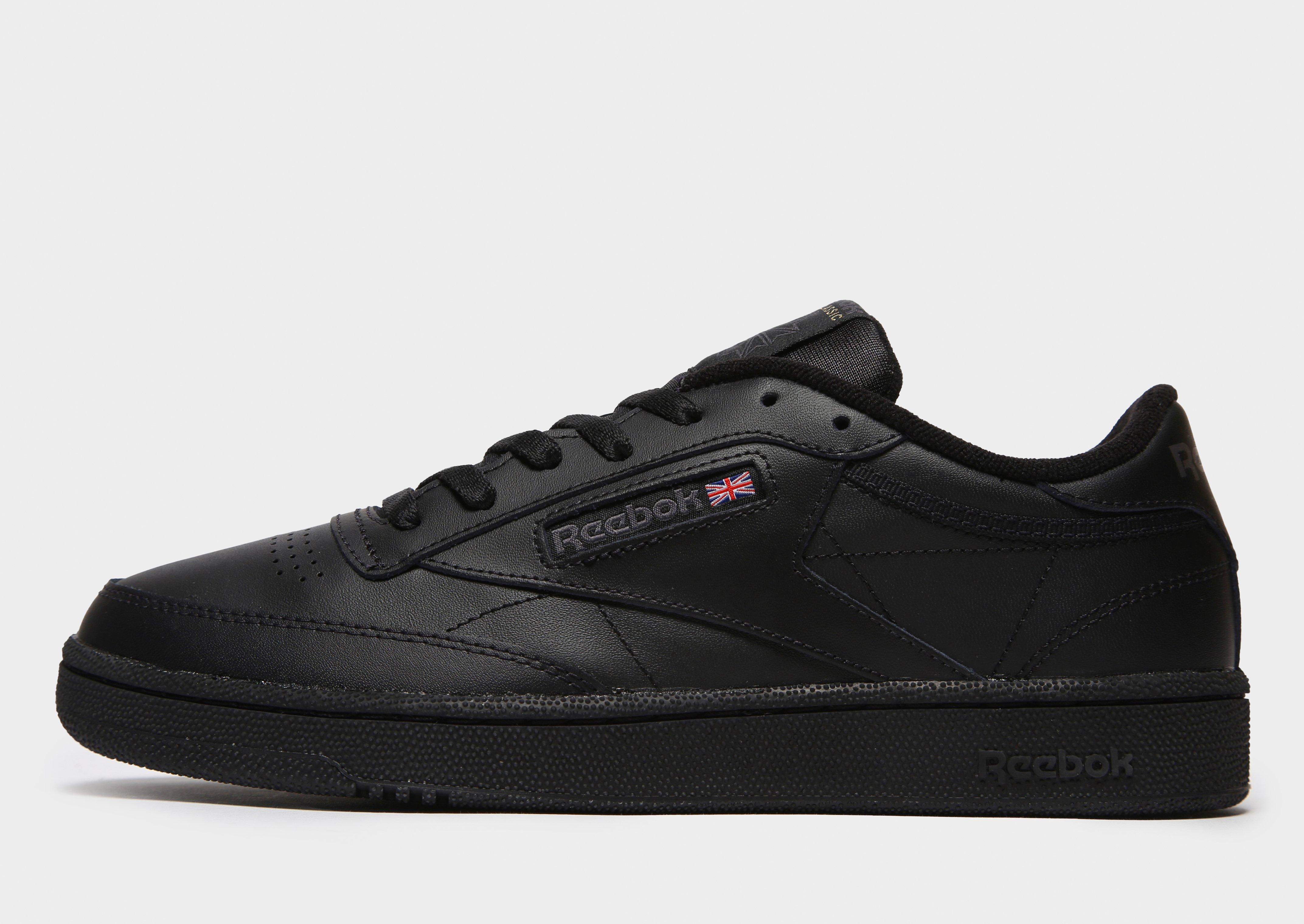 All black reebok clearance shoes