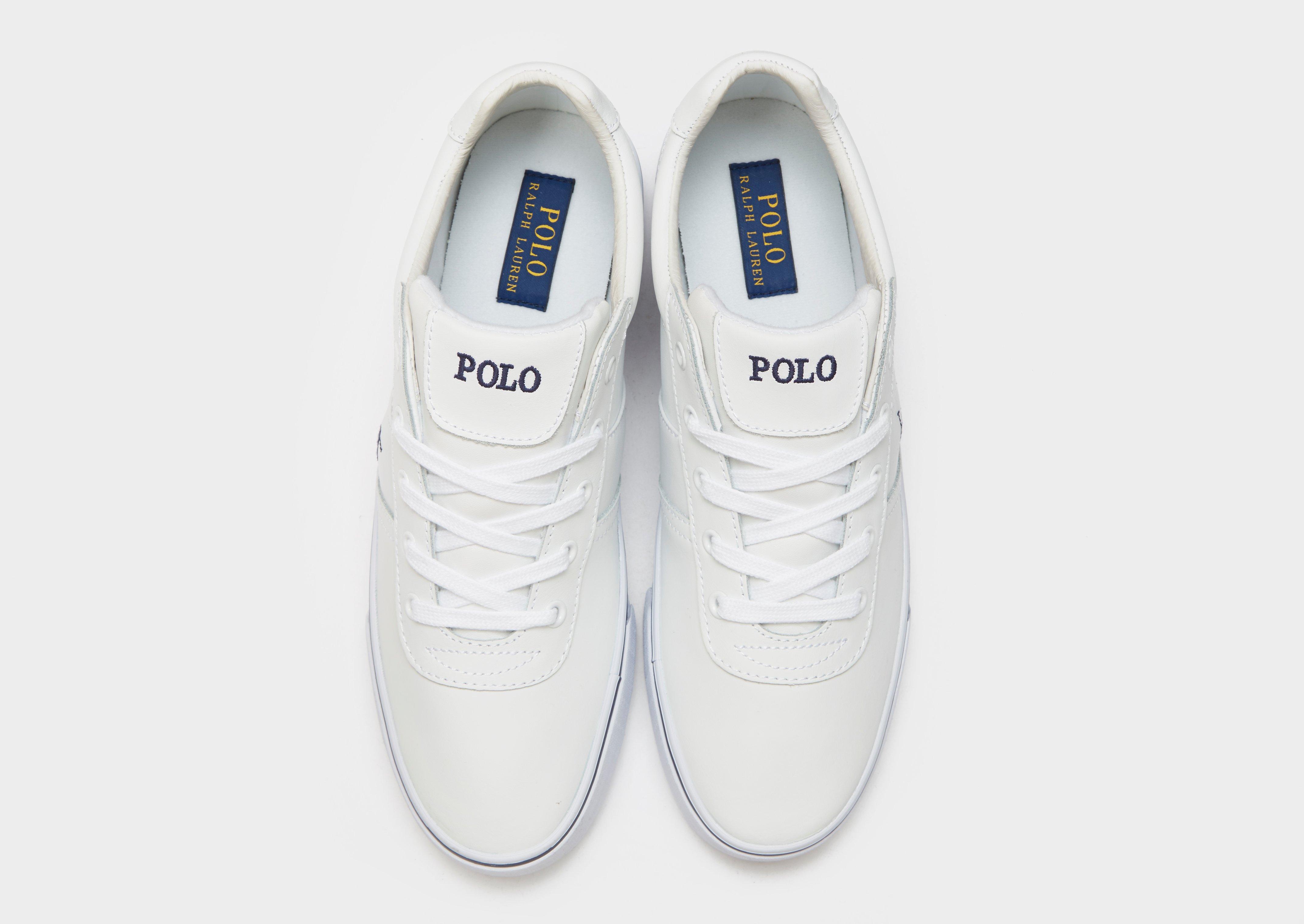 polo ralph lauren hanford leather trainers