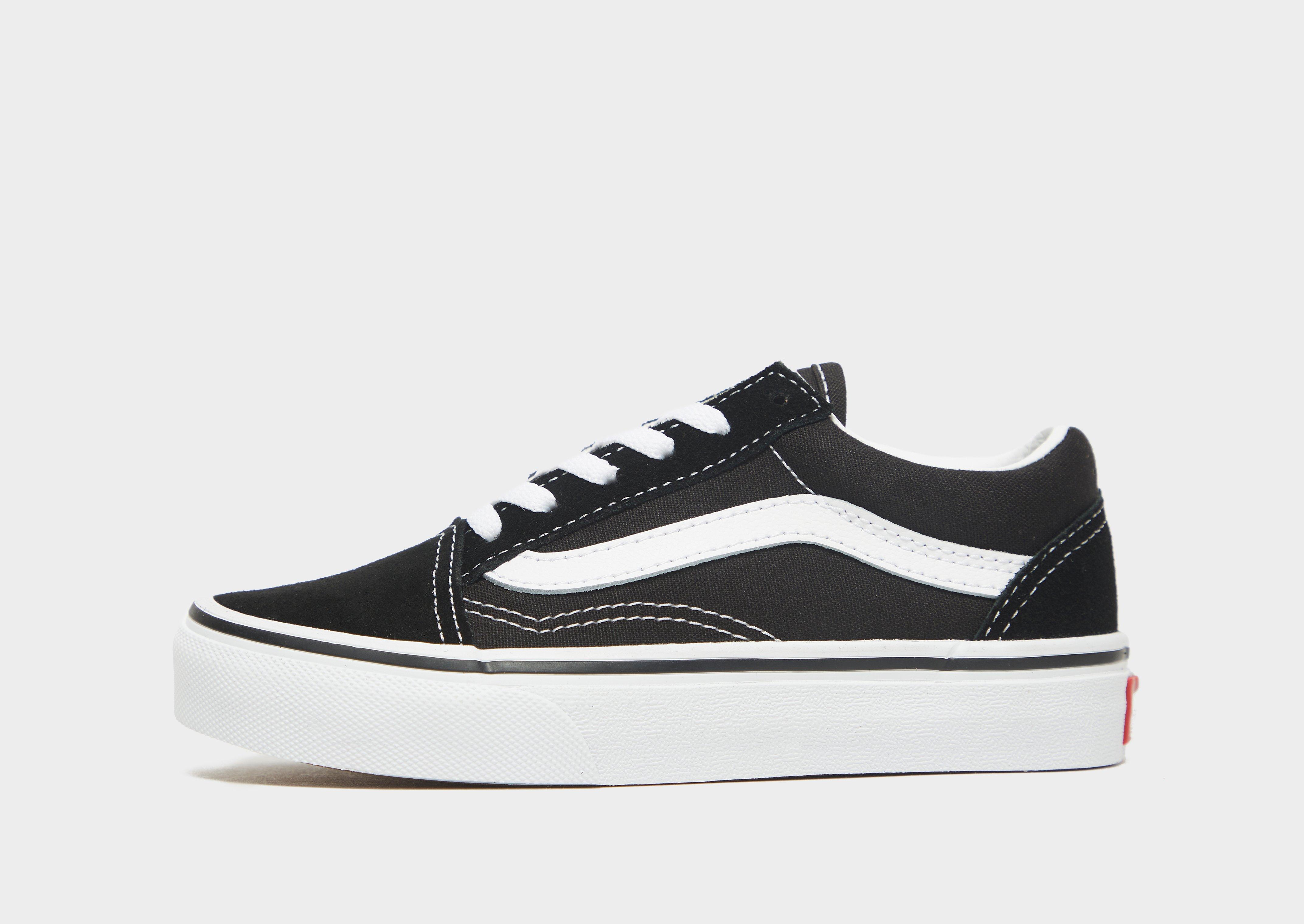 kids black old skool vans