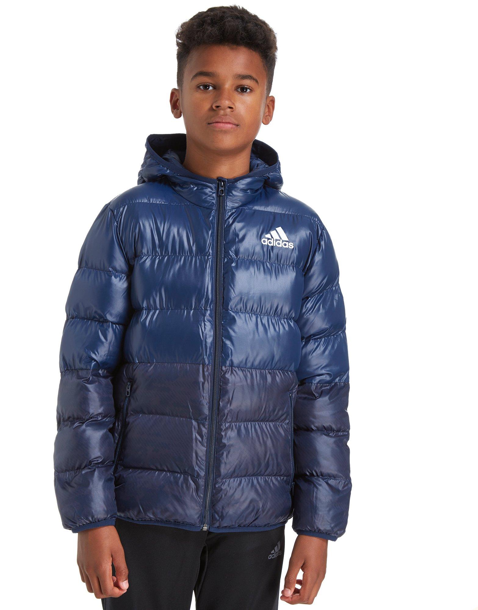 Adidas hooded bomber jacket best sale