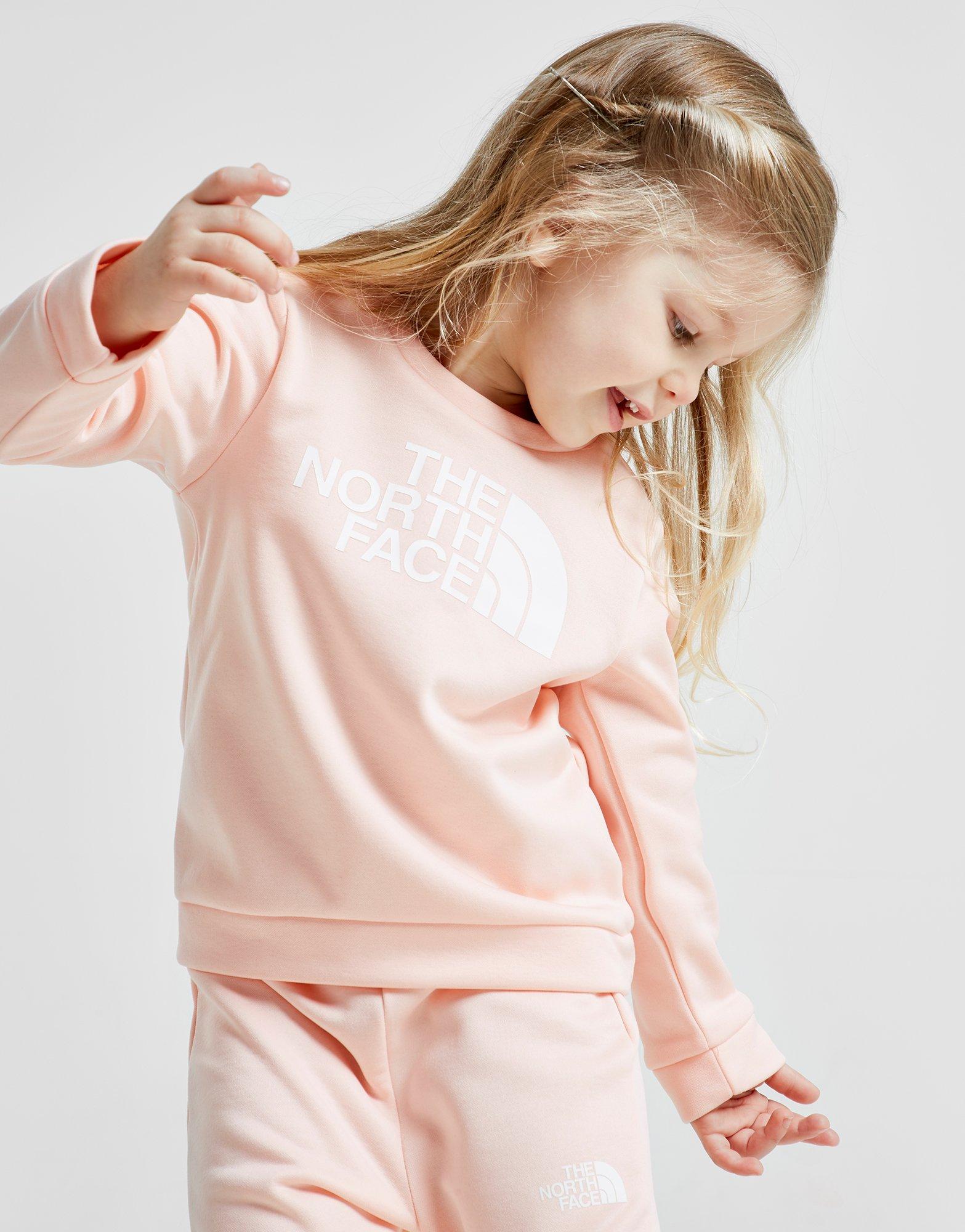 pink north face tracksuit