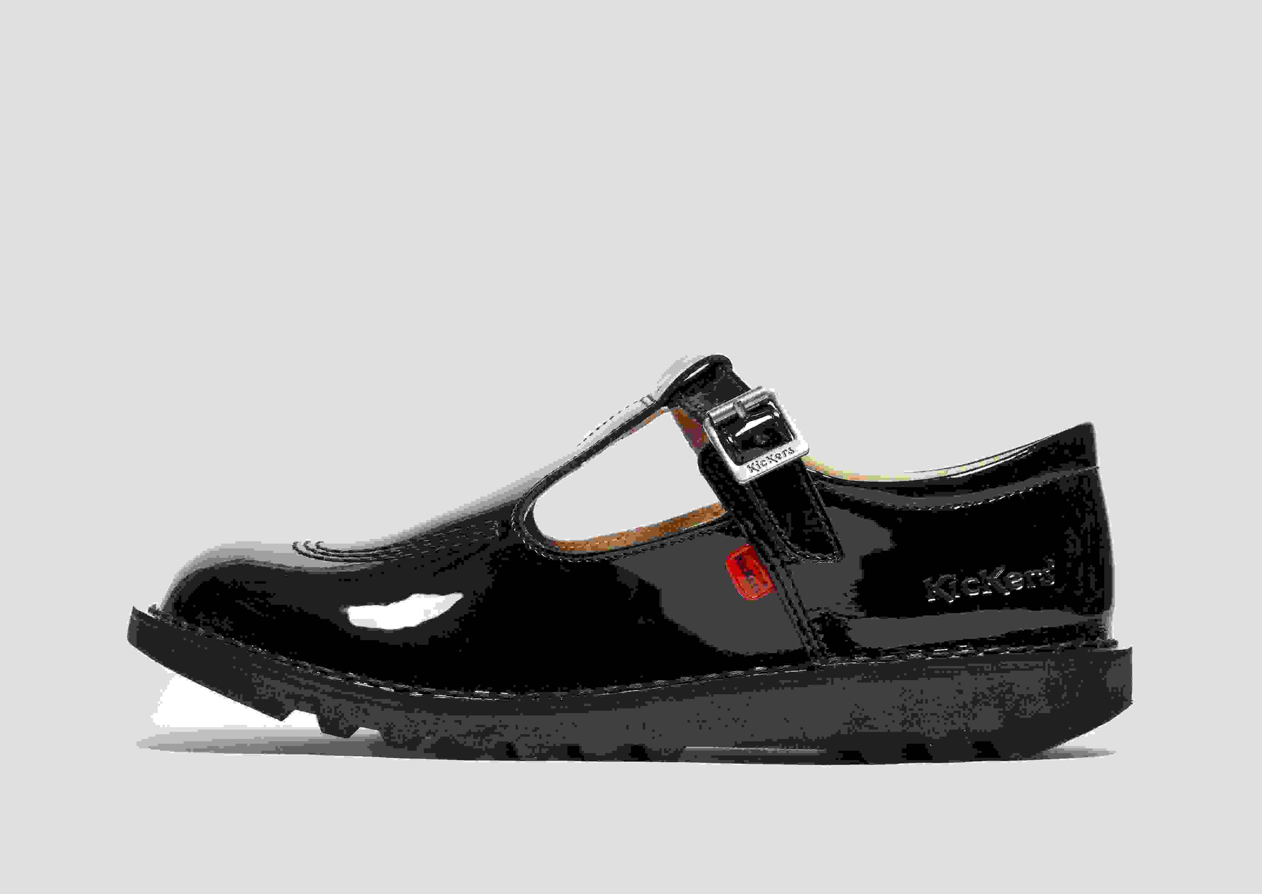 kickers t bar patent leather womens