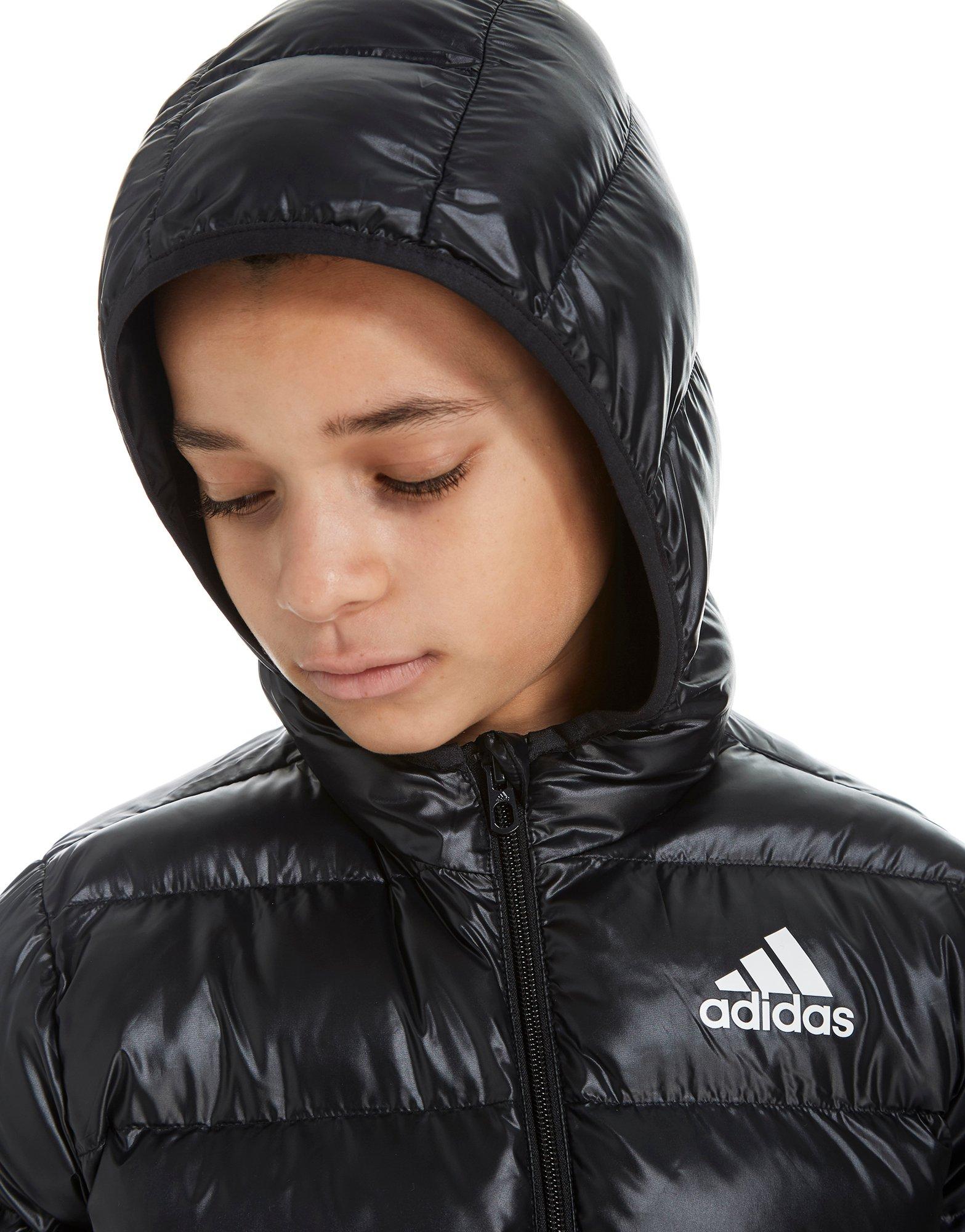 adidas hooded bomber jacket junior