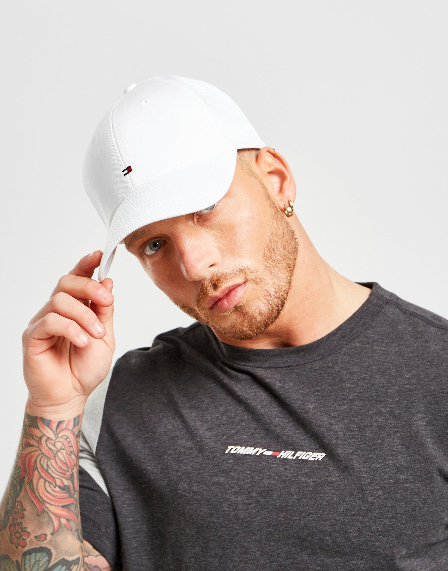 White Tommy Hilfiger Classic Flag Cap JD Sports Singapore