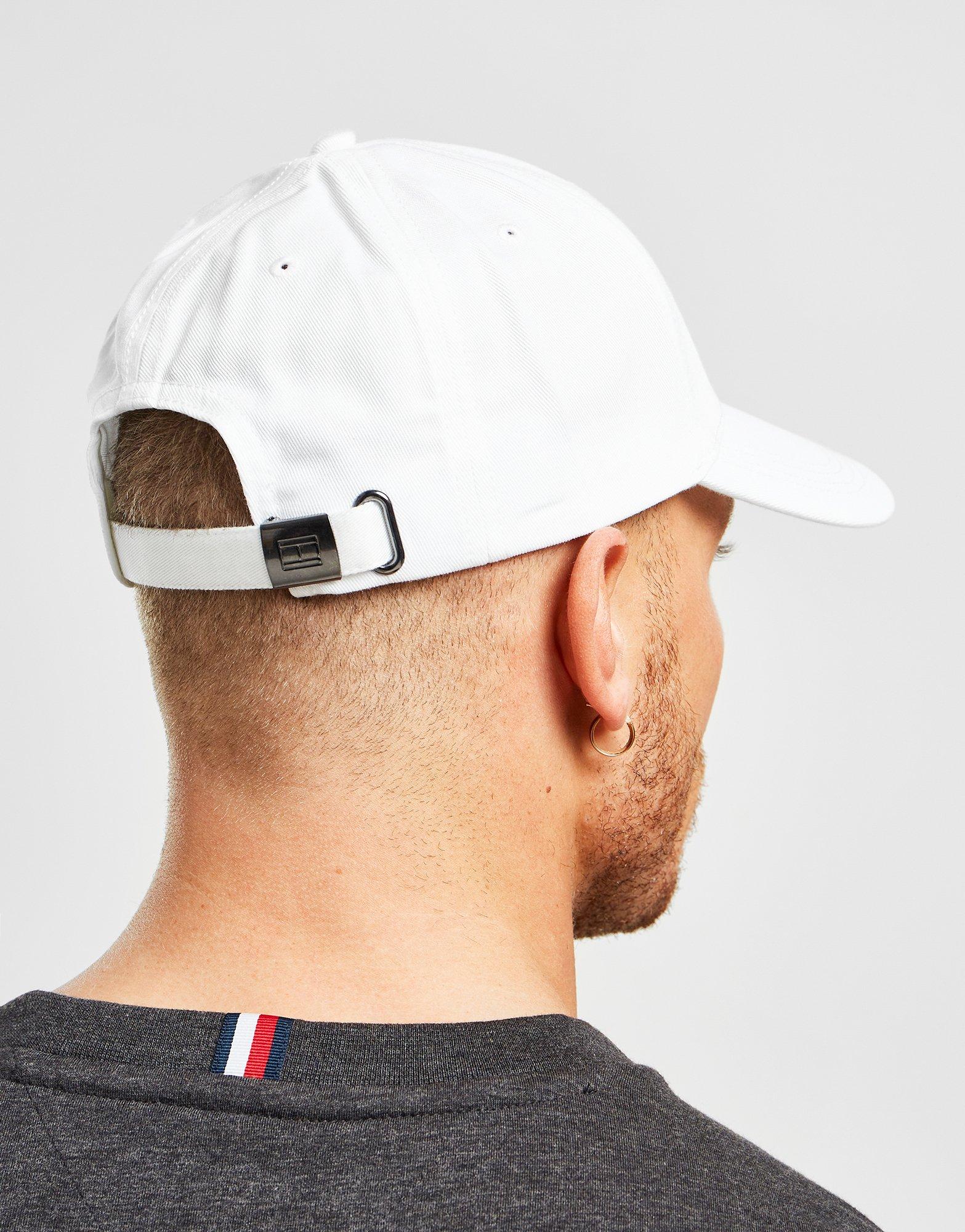 White Tommy Hilfiger Classic Flag Cap - JD Sports Singapore