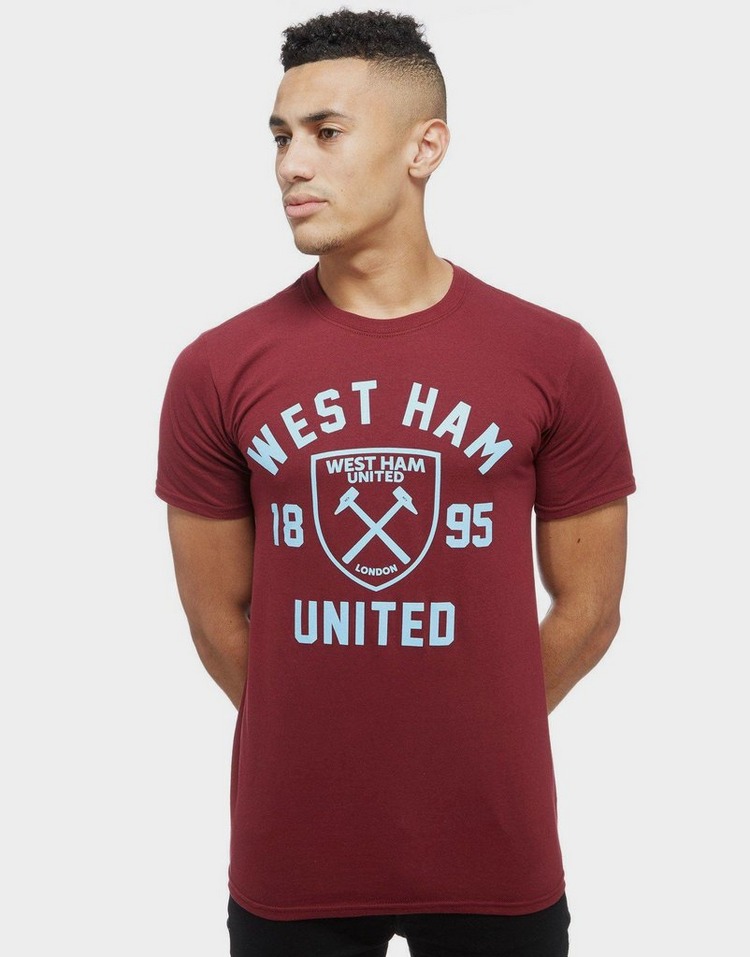 Official Team West Ham United Club Crest T-Paita