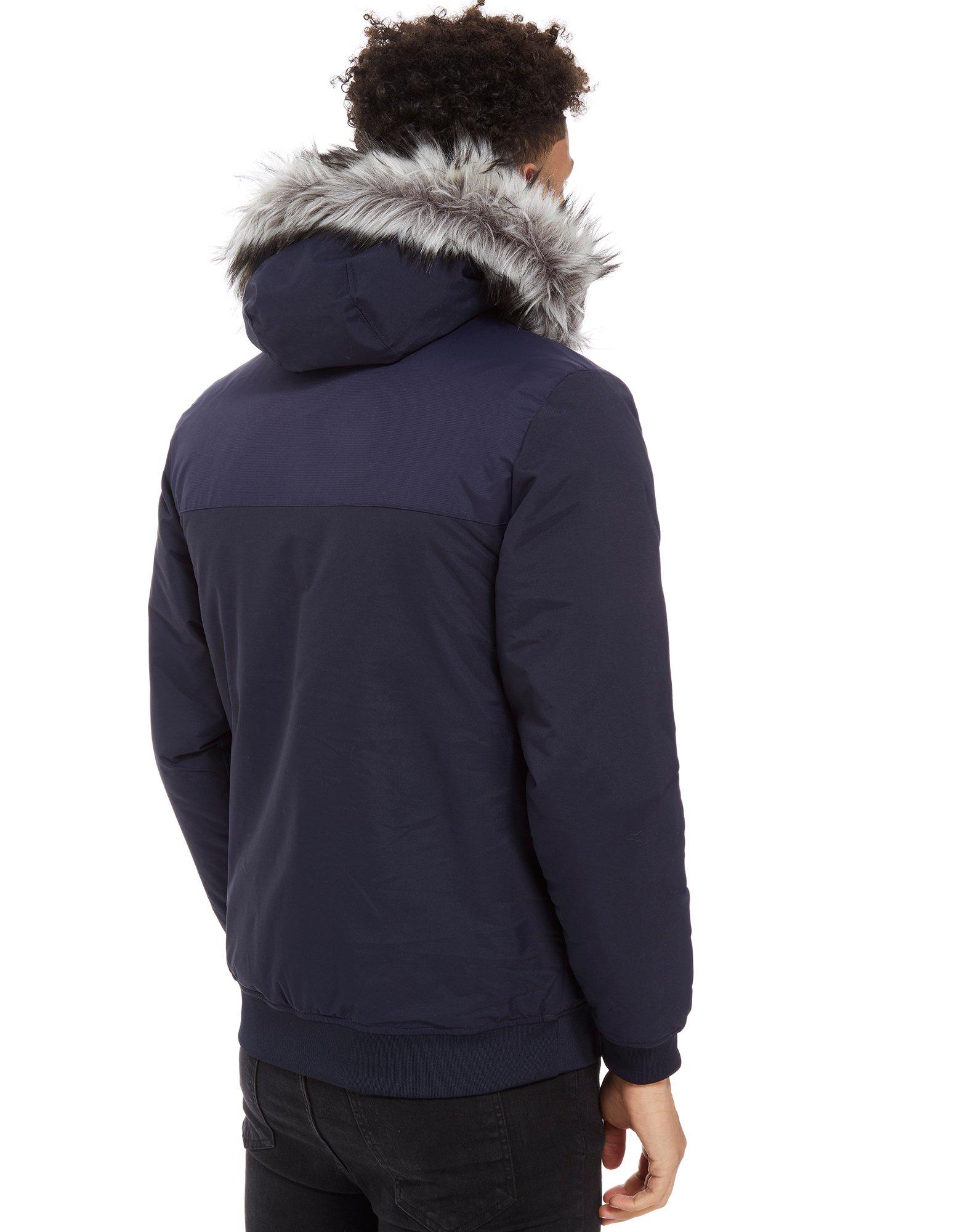 adidas originals trefoil fur jacket