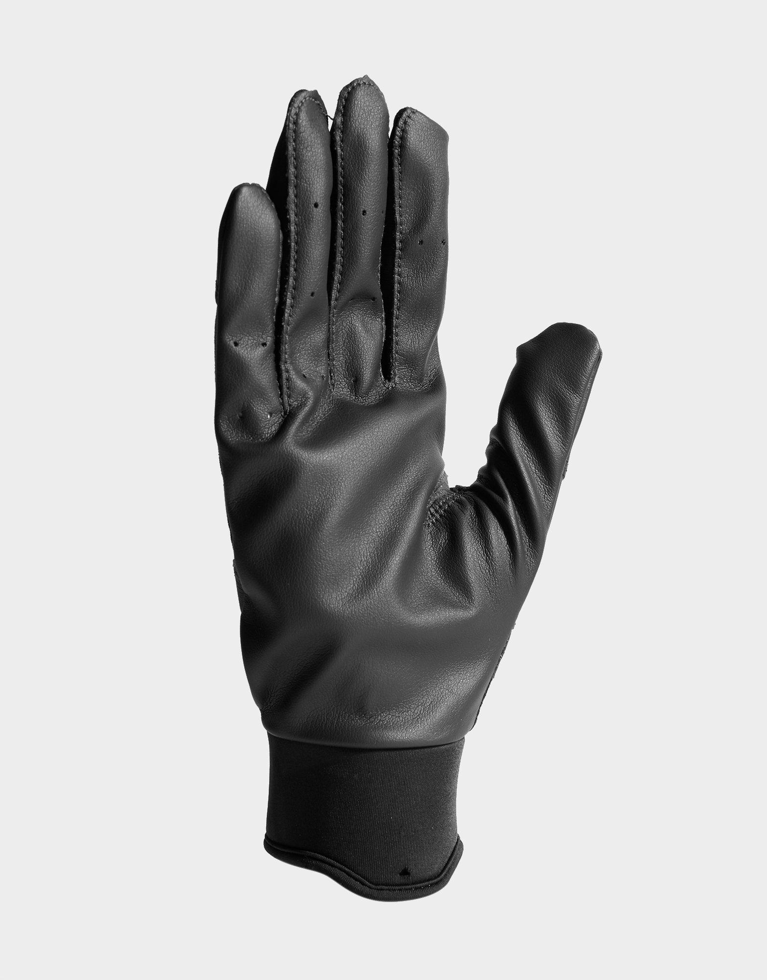 nike leather gloves black