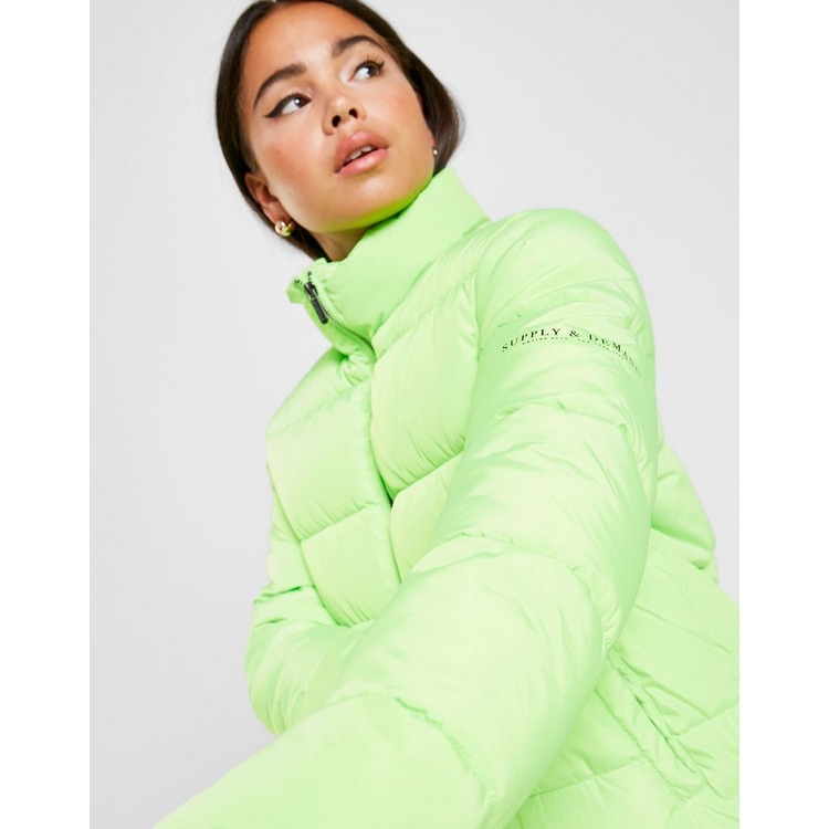 Buy Green Supply & Demand Logo Puffer Jacket JD Sports JD Sports