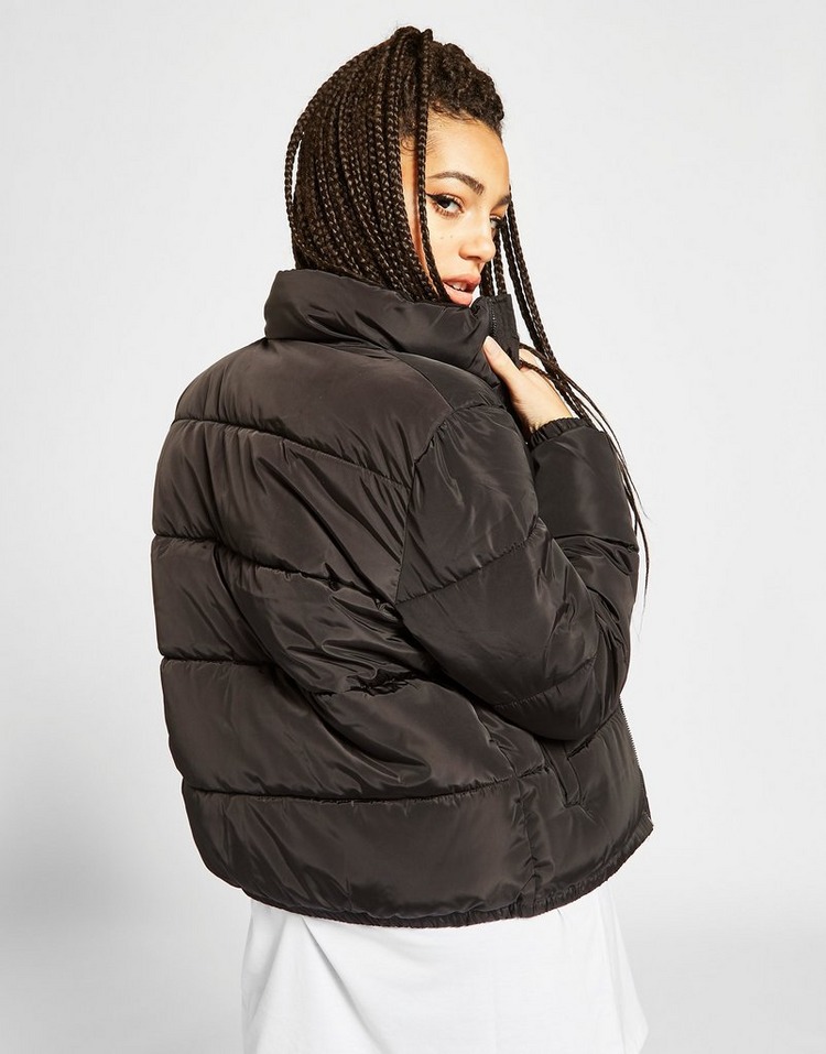 Buy Black Supply & Demand Logo Puffer Jacket | JD Sports | JD Sports ...