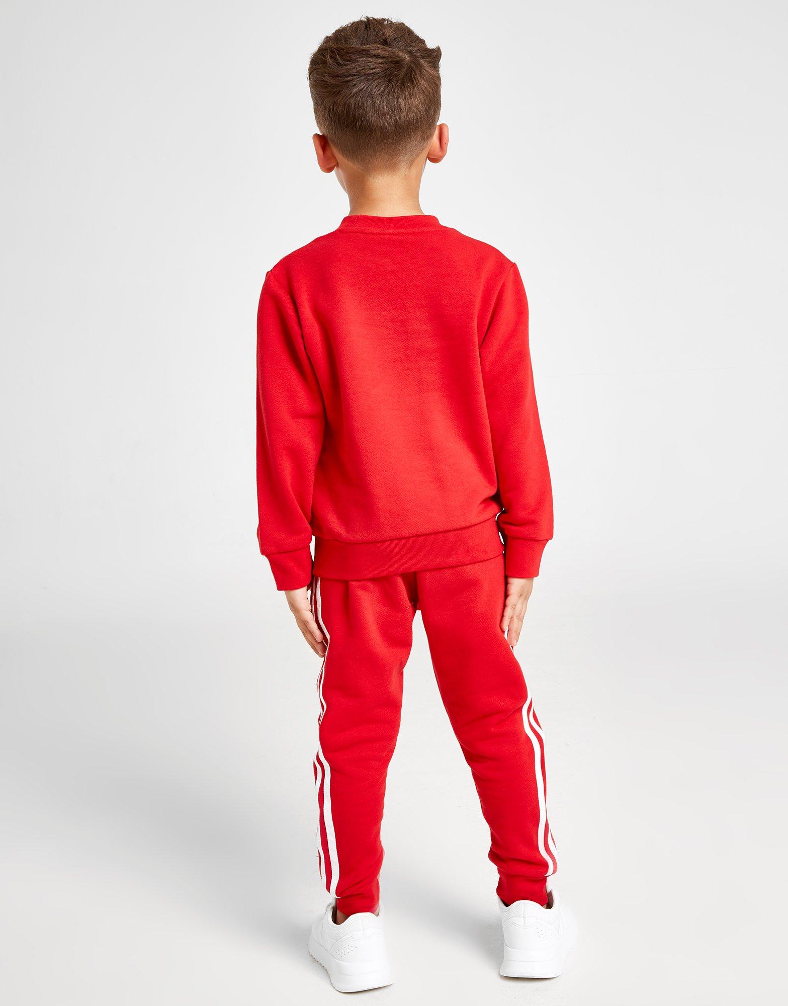 red adidas tracksuit kids