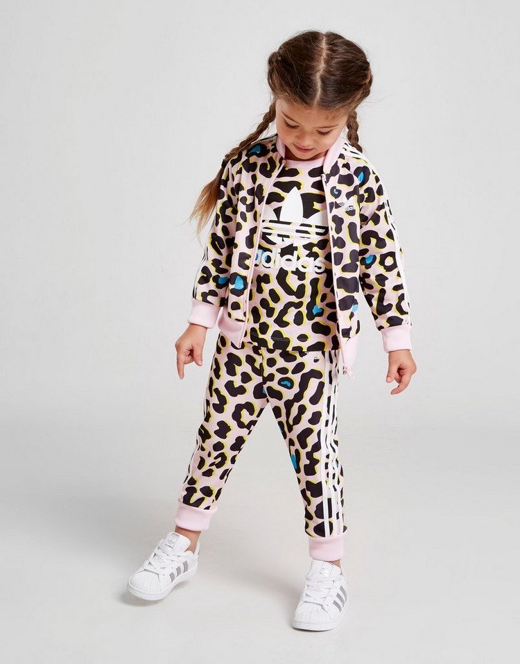 adidas Originals Girls' LZ All Over Print Tracksuit Infant