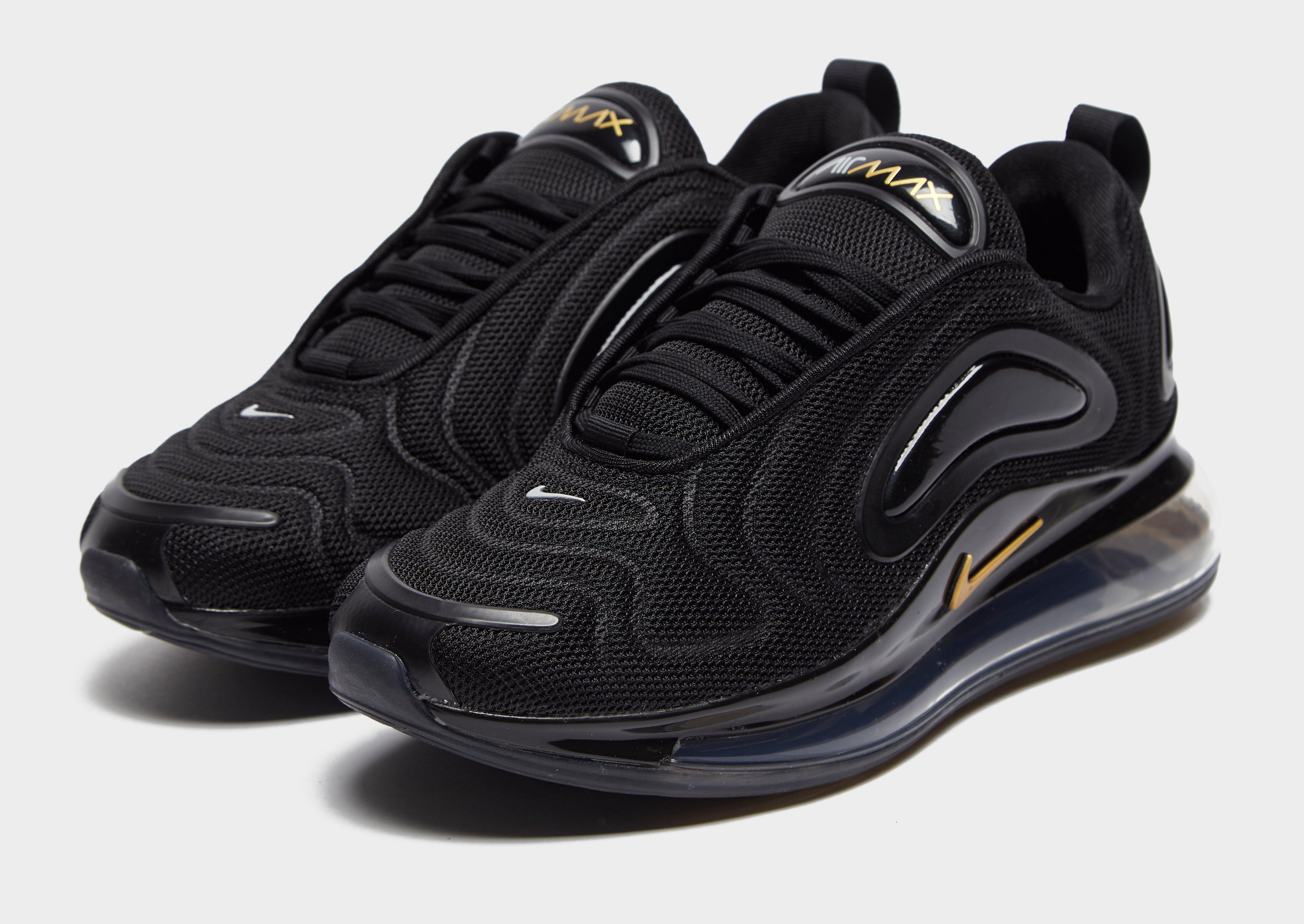 nike air max 720 junior black and gold