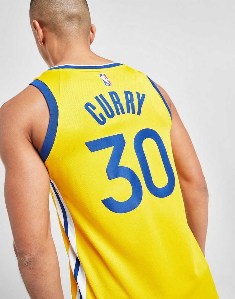 Buy Yellow Nike NBA Golden State Warriors Curry #30 SM Jersey | JD ...