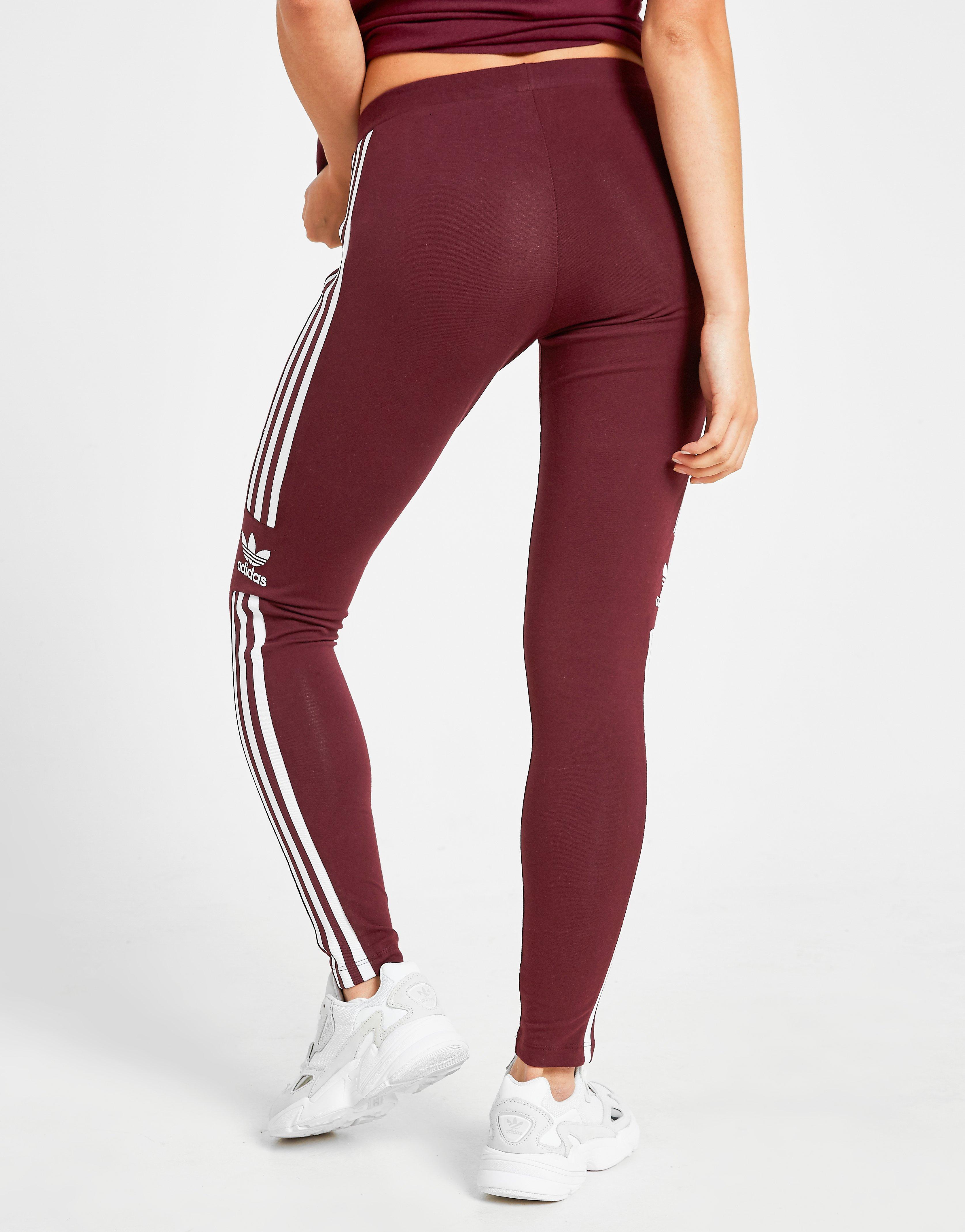 maroon adidas tights