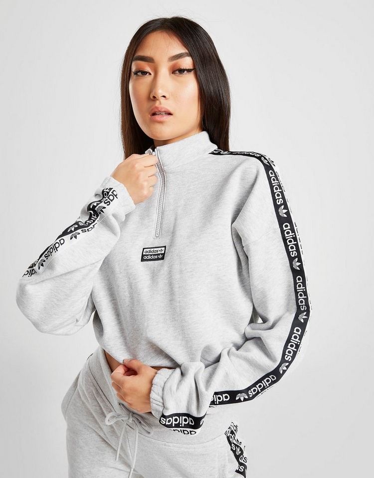 adidas Originals  Tape 1/4 Zip Sweatshirt