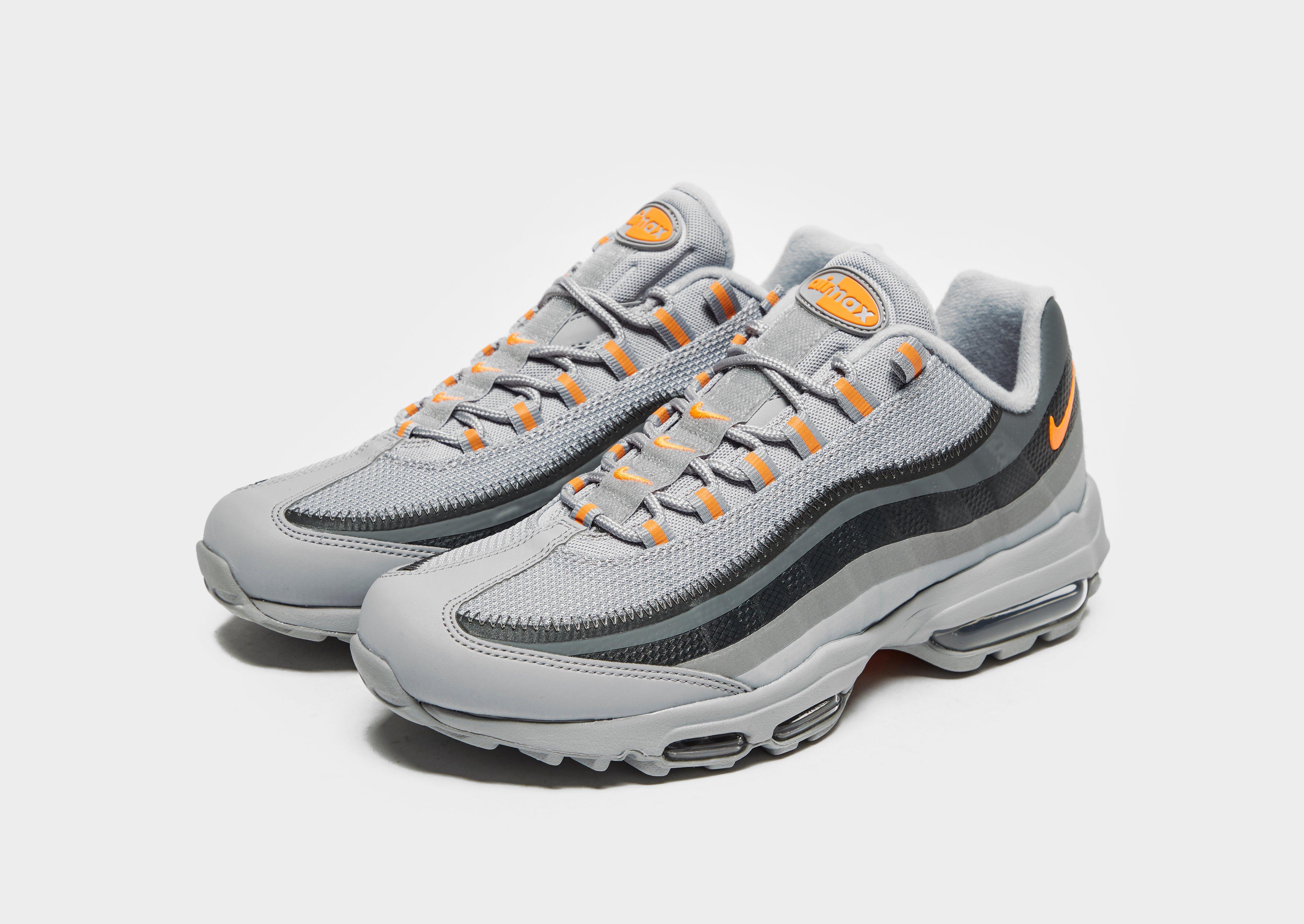 grey and orange air max