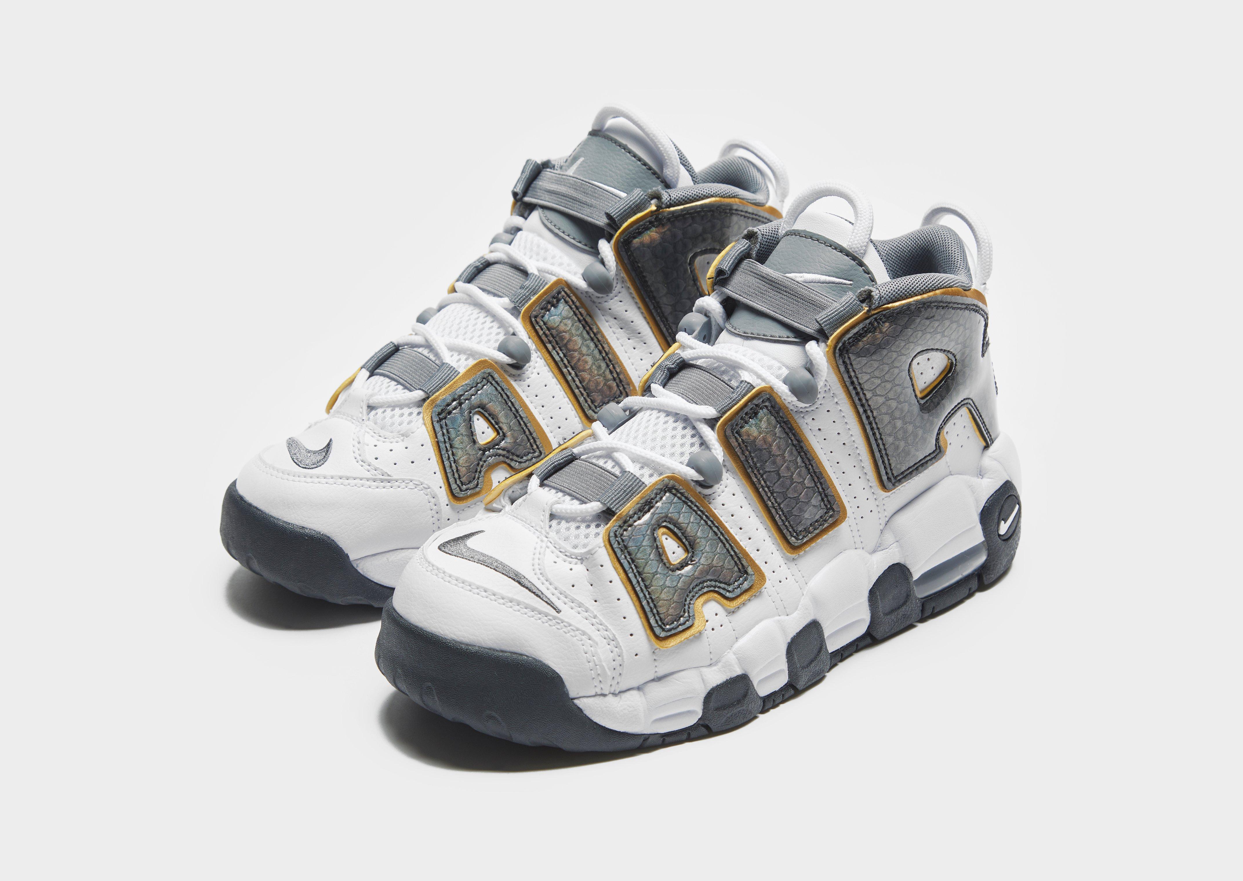 nike uptempo 96 femme gris