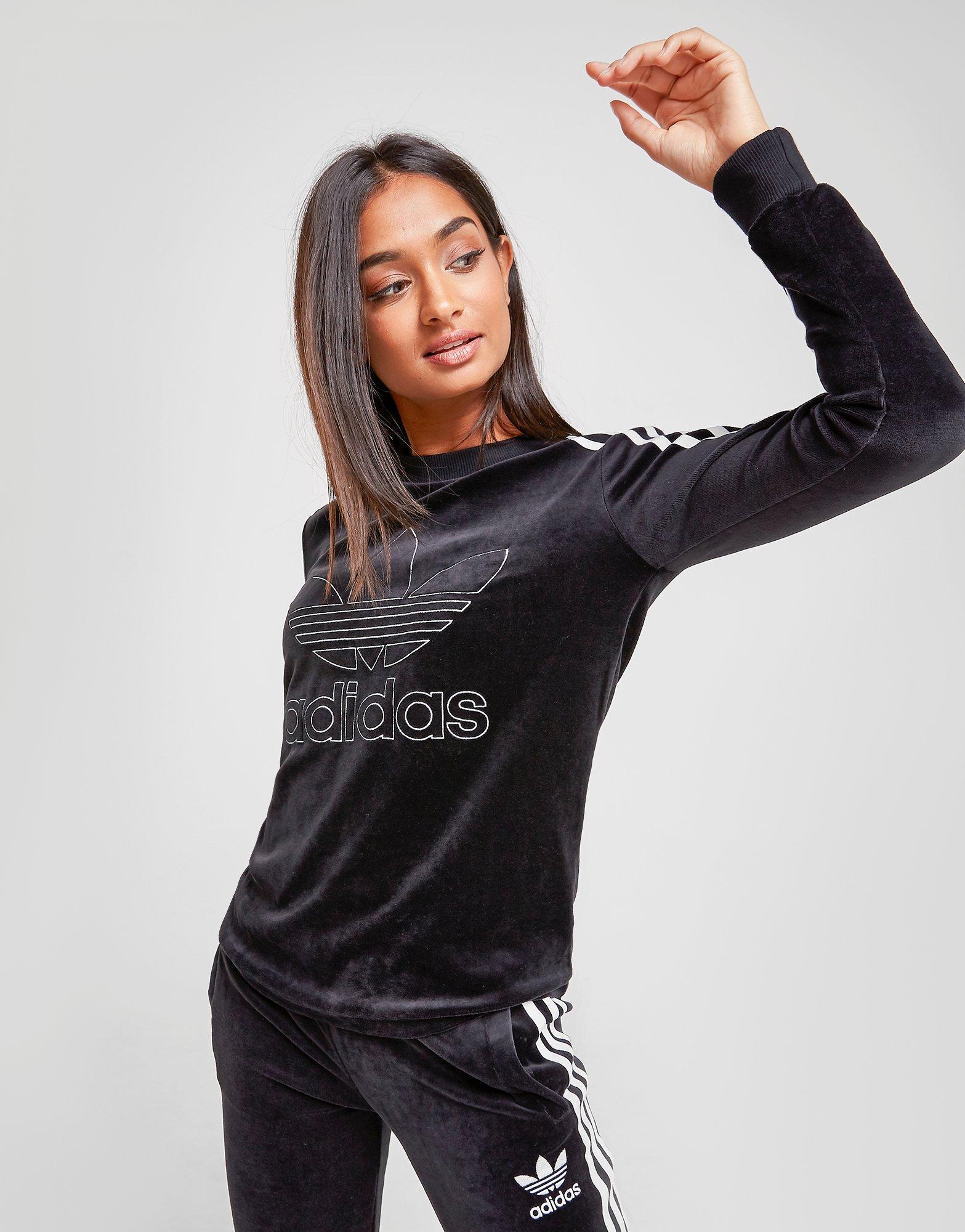 velvet adidas top