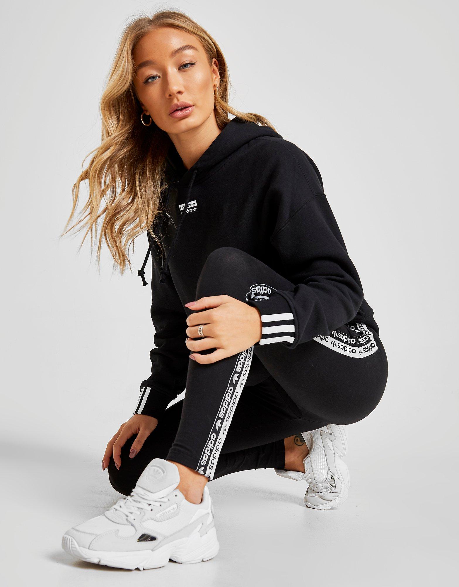 adidas originals tape overhead hoodie dames