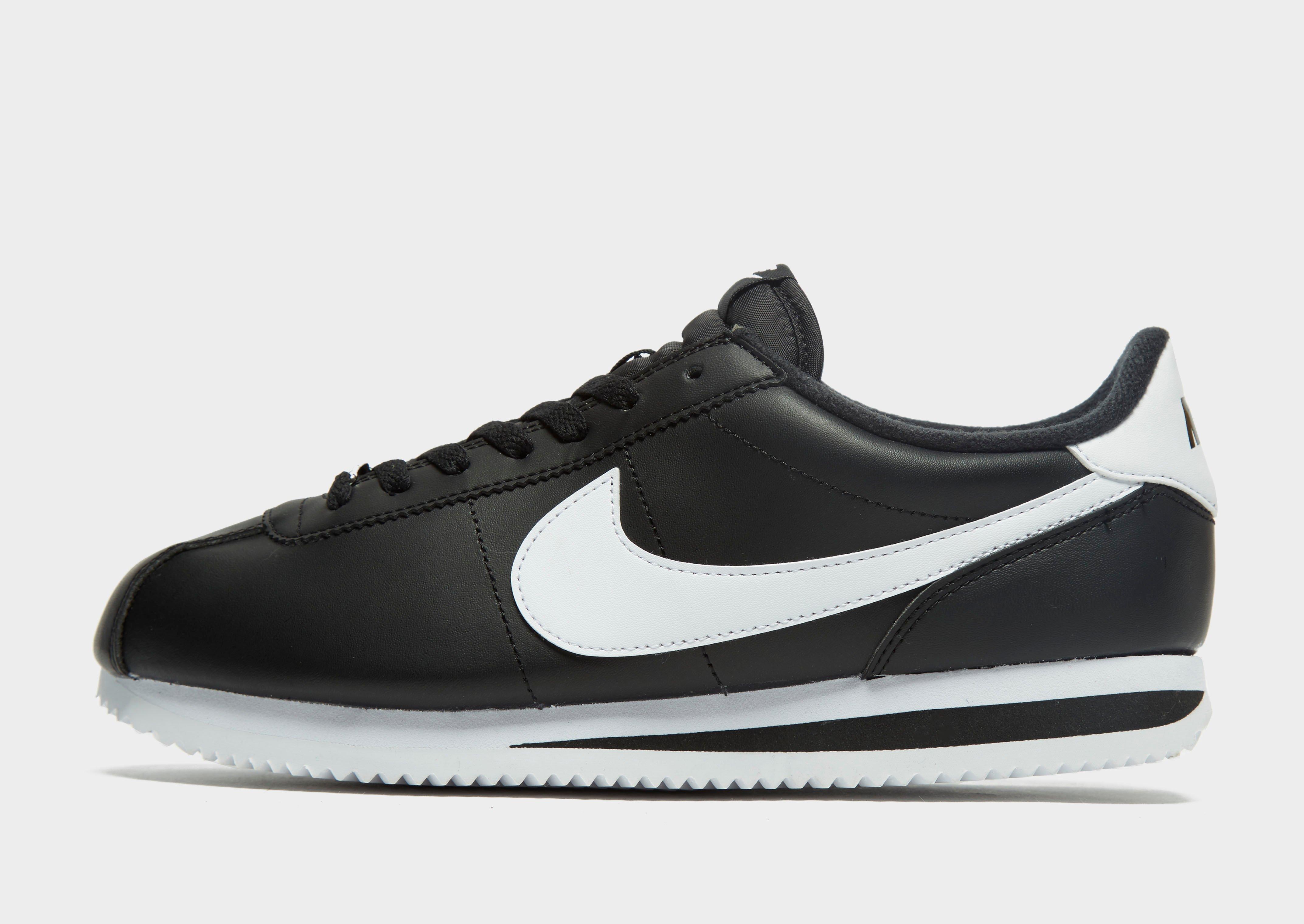 nike cortez black and gray