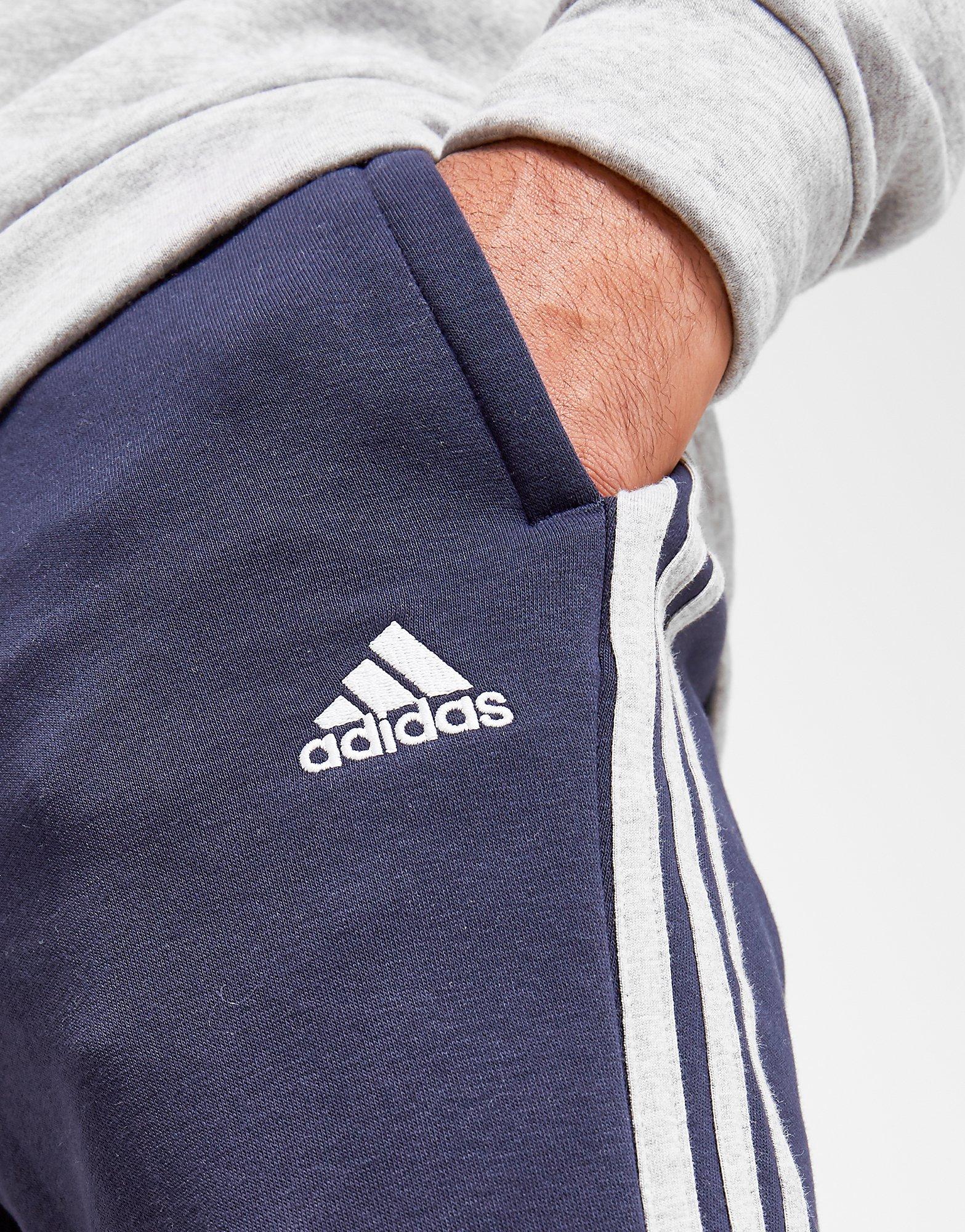 adidas 3 stripe poly tracksuit bottoms mens