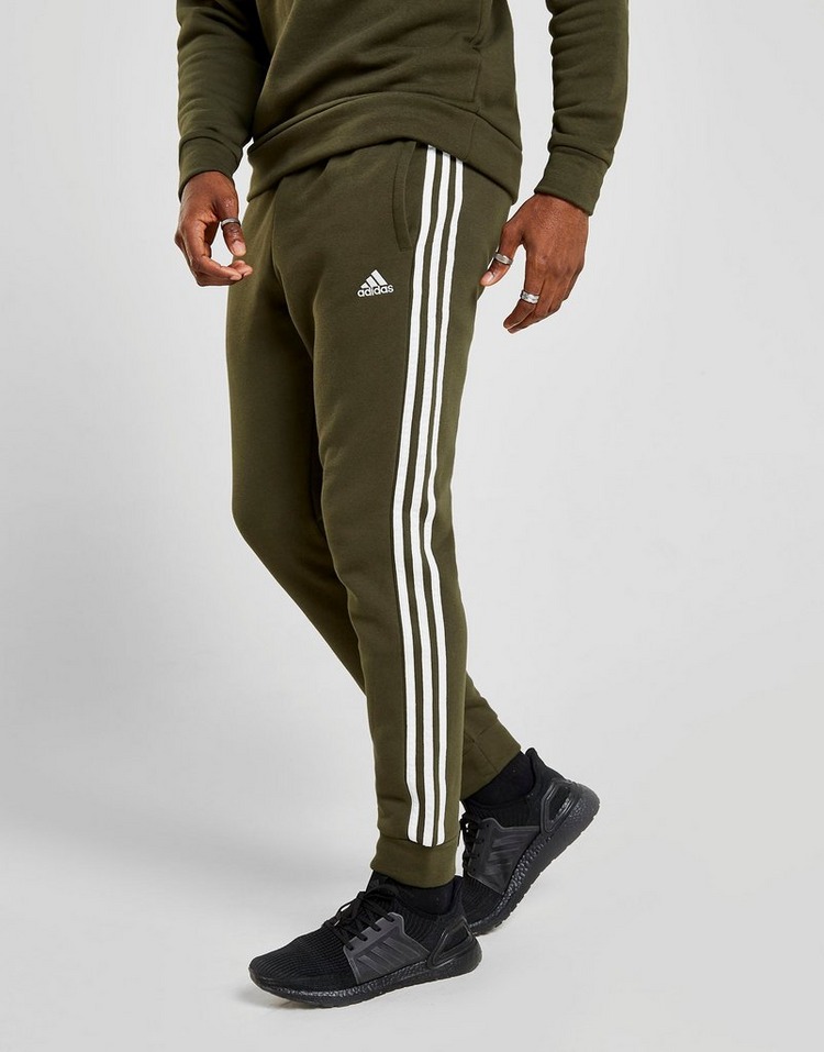 Buy Green Adidas Essentials 3 Stripes Track Pants Jd Sports Jd