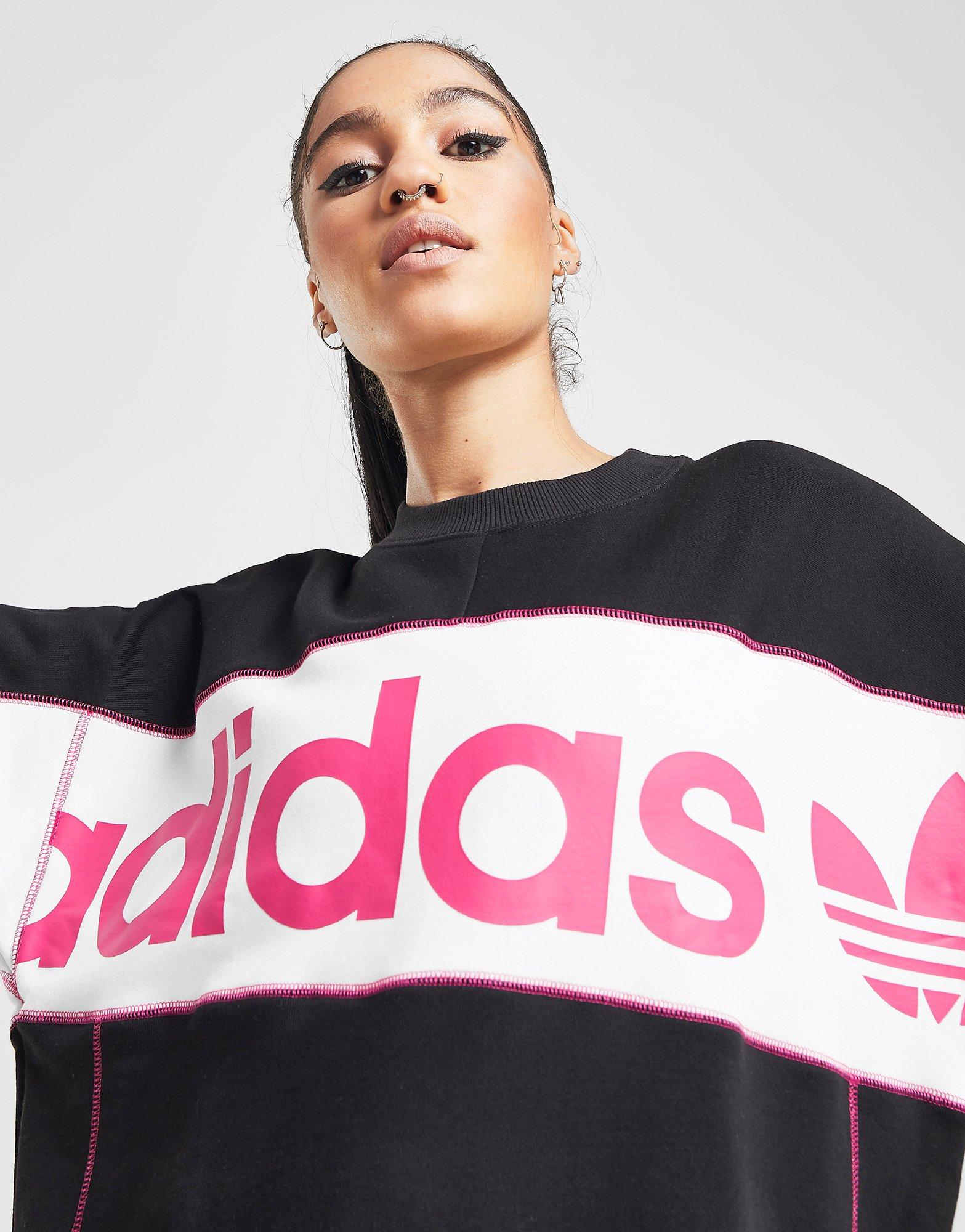 adidas originals linear logo crew sweatshirt