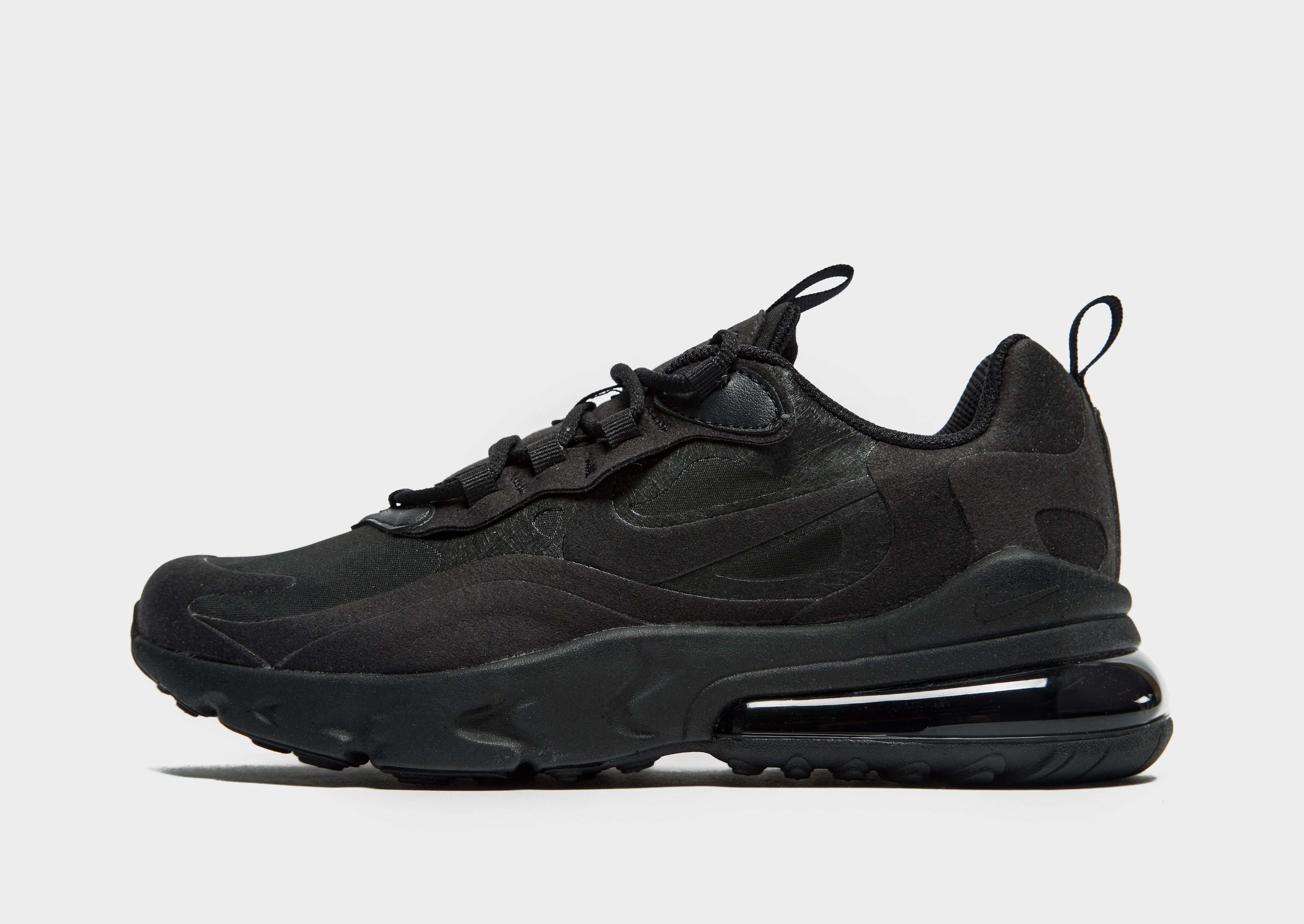 Compra Nike Air Max 270 React Júnior En Negro Jd Sports