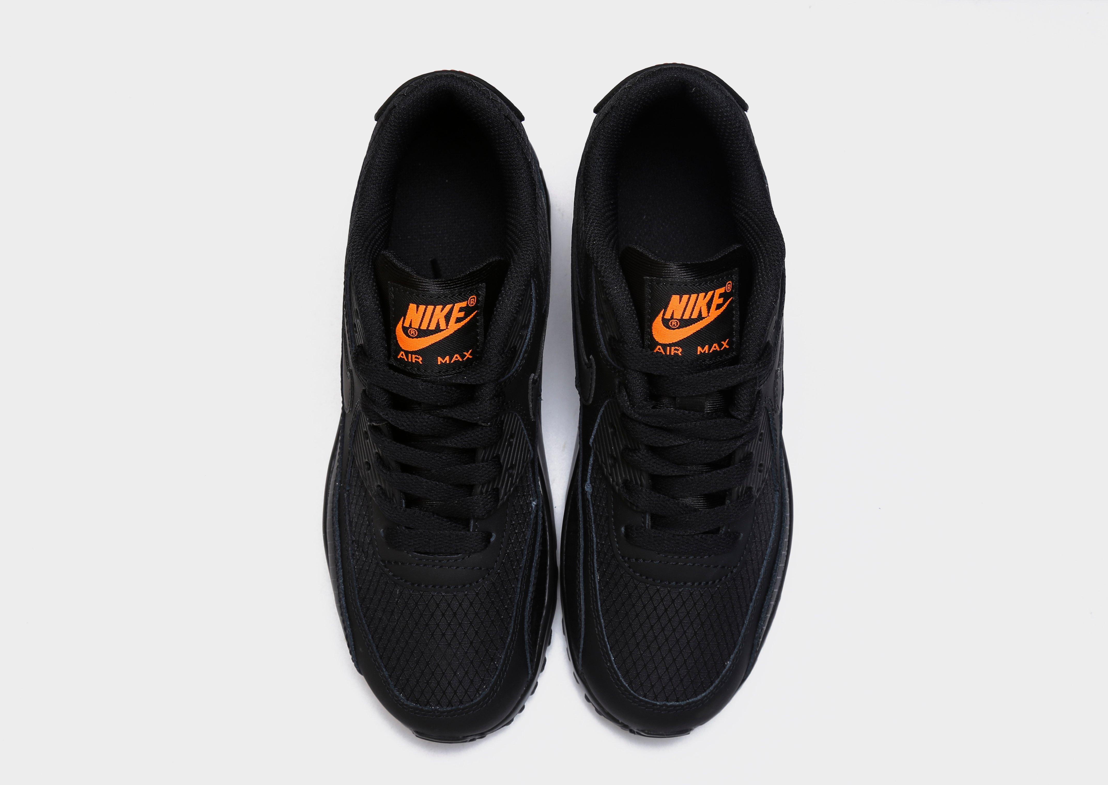 nike air max 90 junior black and orange