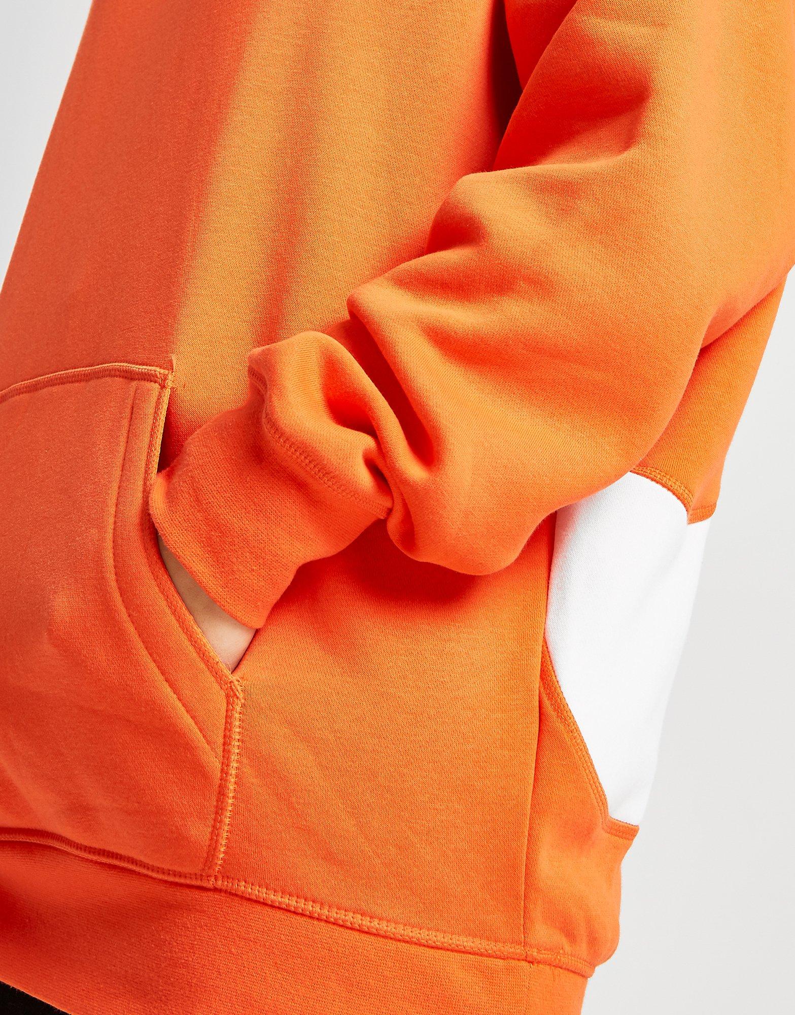 sudadera nike naranja hombre