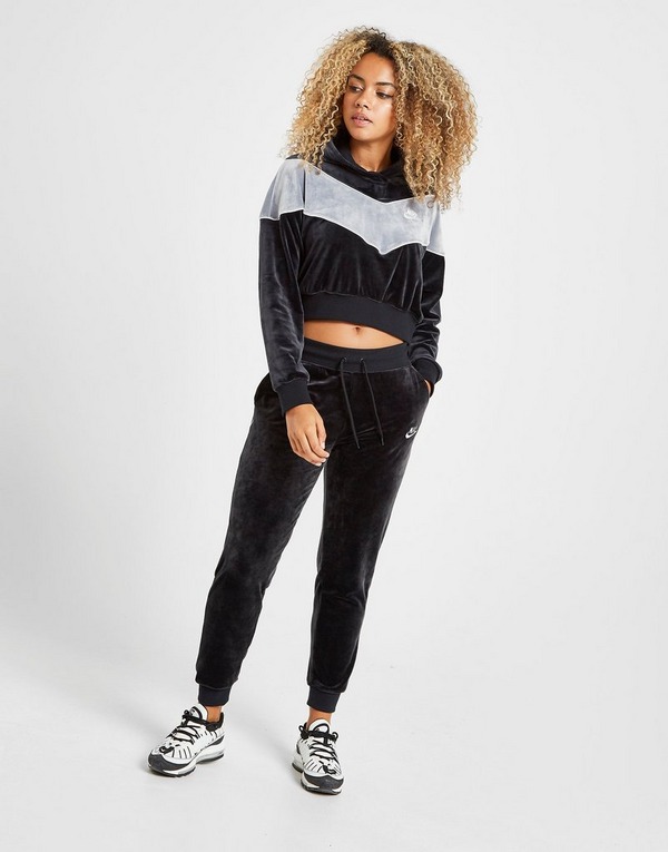 Sweatpants Nike Heritage Velvet Nike- Women's XS- Maroon PLush