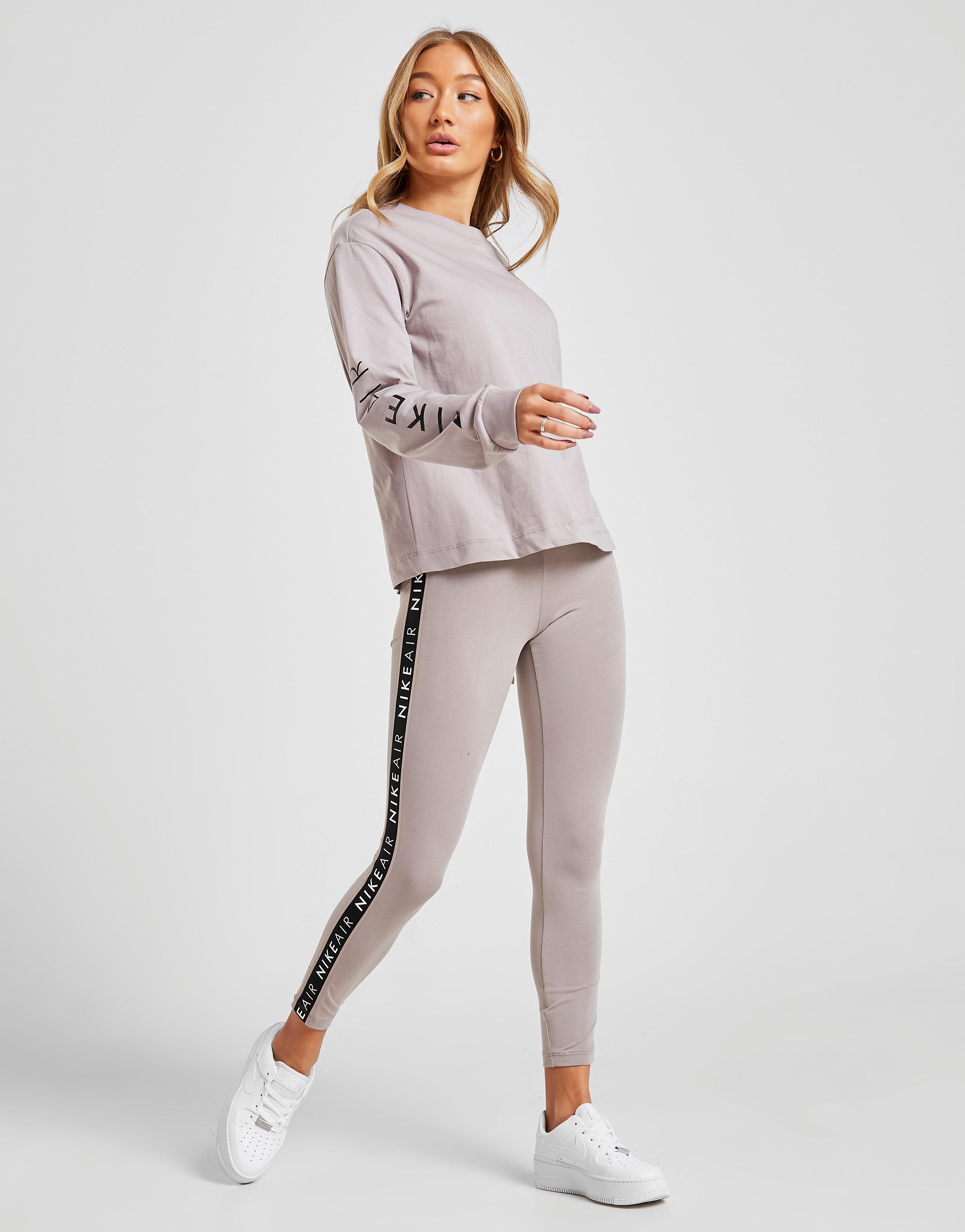 nike air tape leggings grey