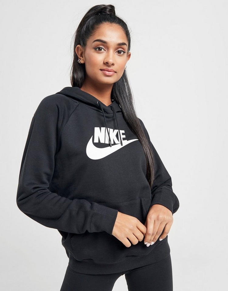 Buy Black Nike Essential Logo Overhead Hoodie Women's | JD Sports | JD Sports Ireland