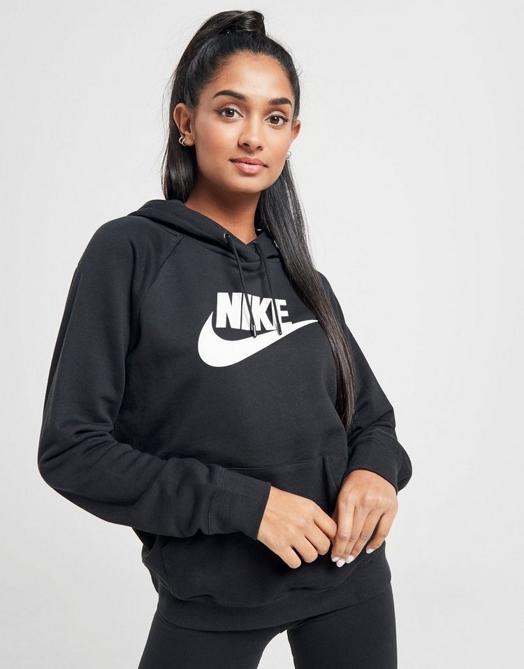 Buy Black Nike Essential Logo Overhead Hoodie Women's | JD Sports | JD ...