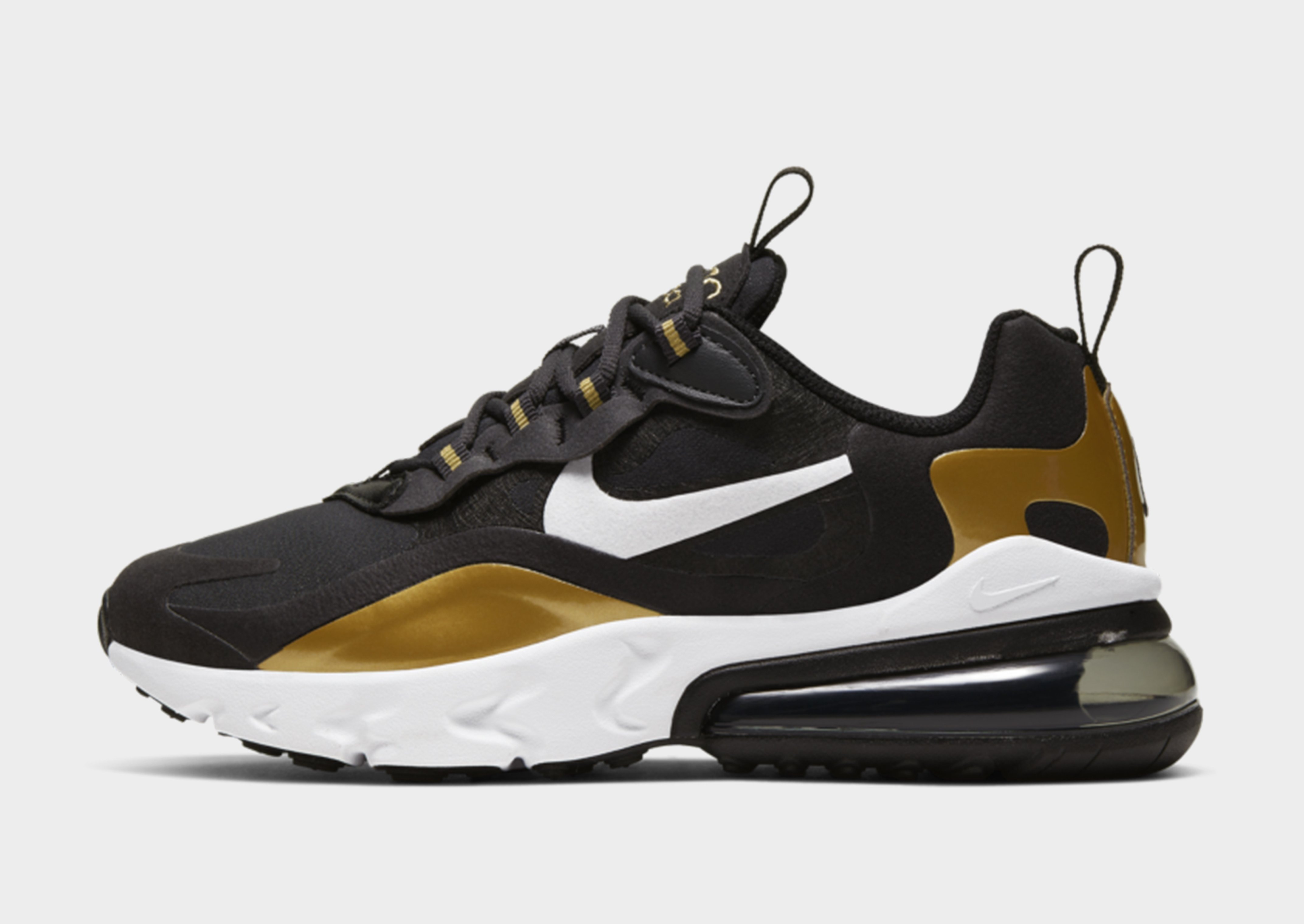 Shop den Nike Air Max 270 React Kinder in Schwarz | JD Sports