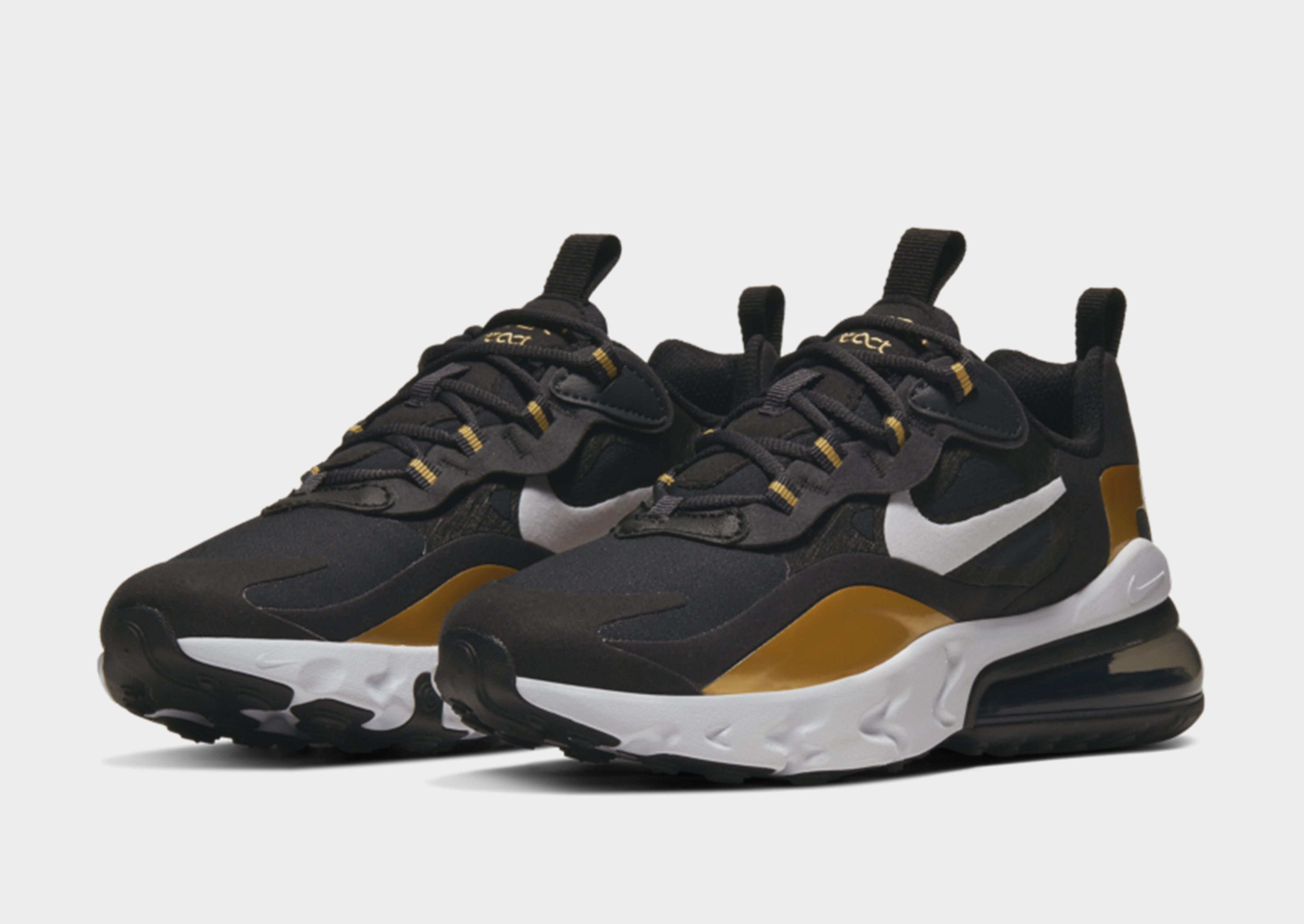 nike air max 270 negro con dorado