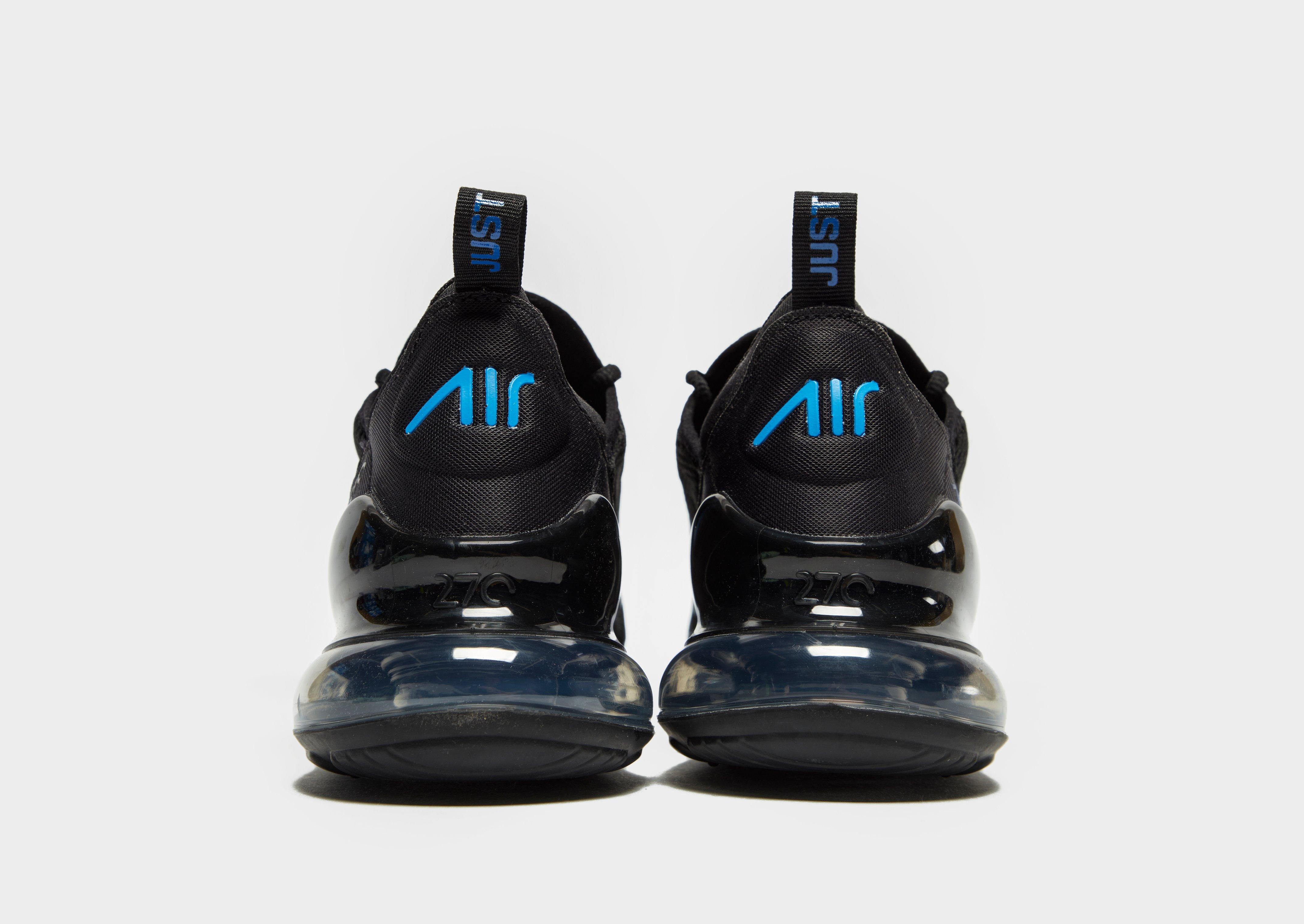 nike air max 270 junior black and blue