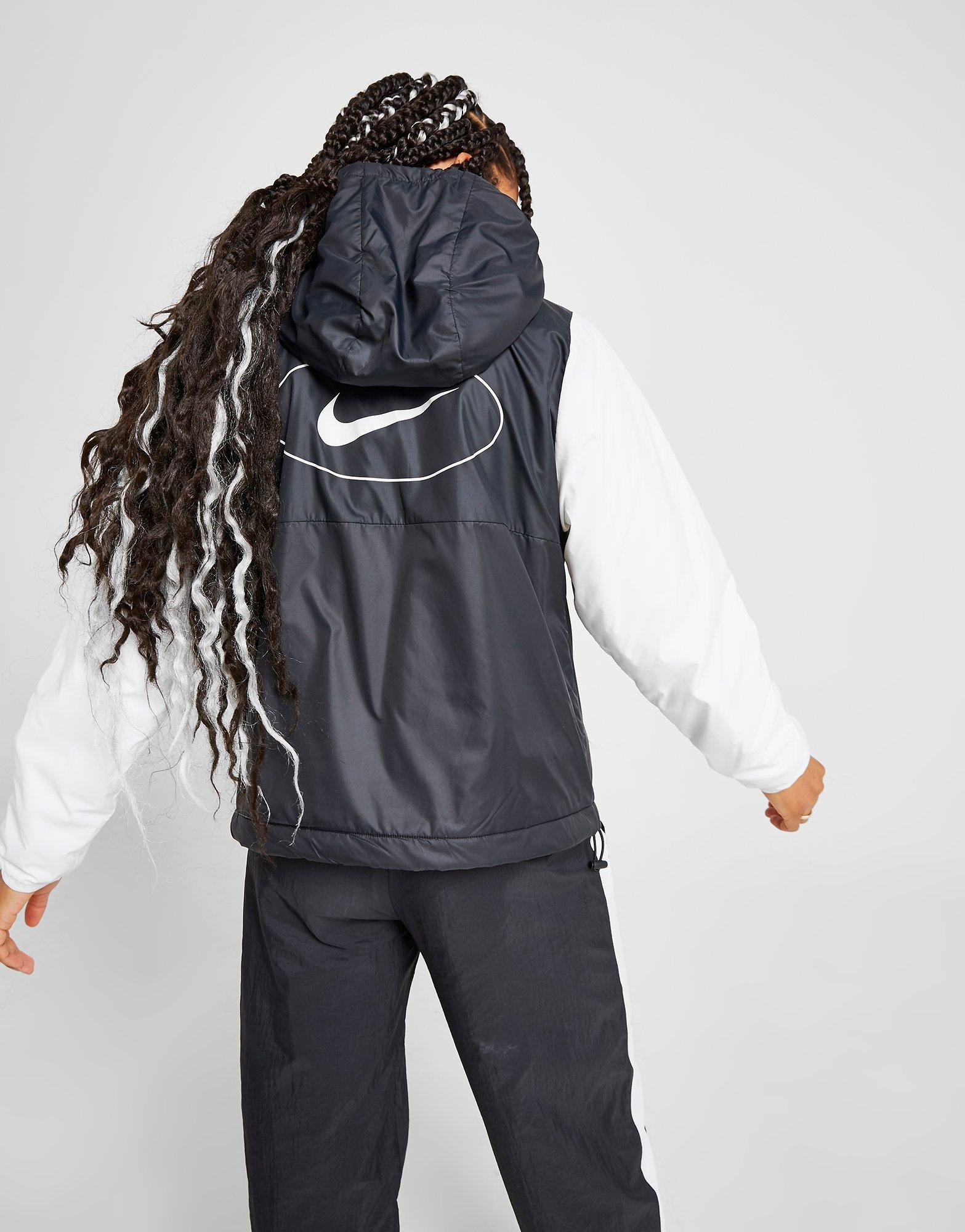 nike swoosh padded anorak jacket