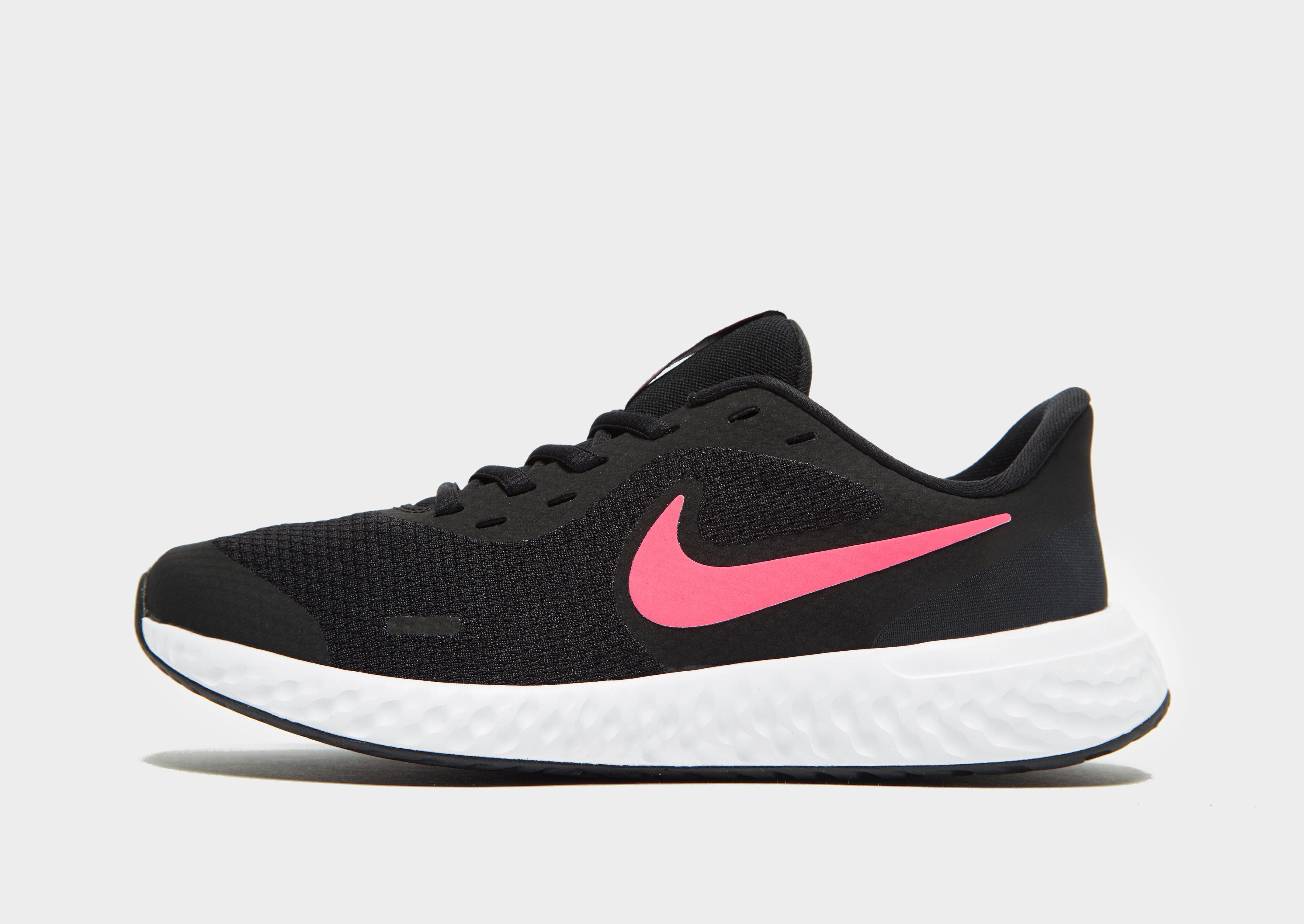 nike revolution black and pink