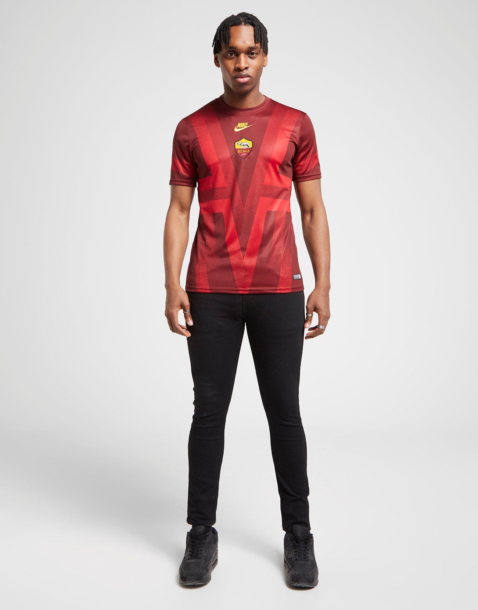 roma pre match shirt