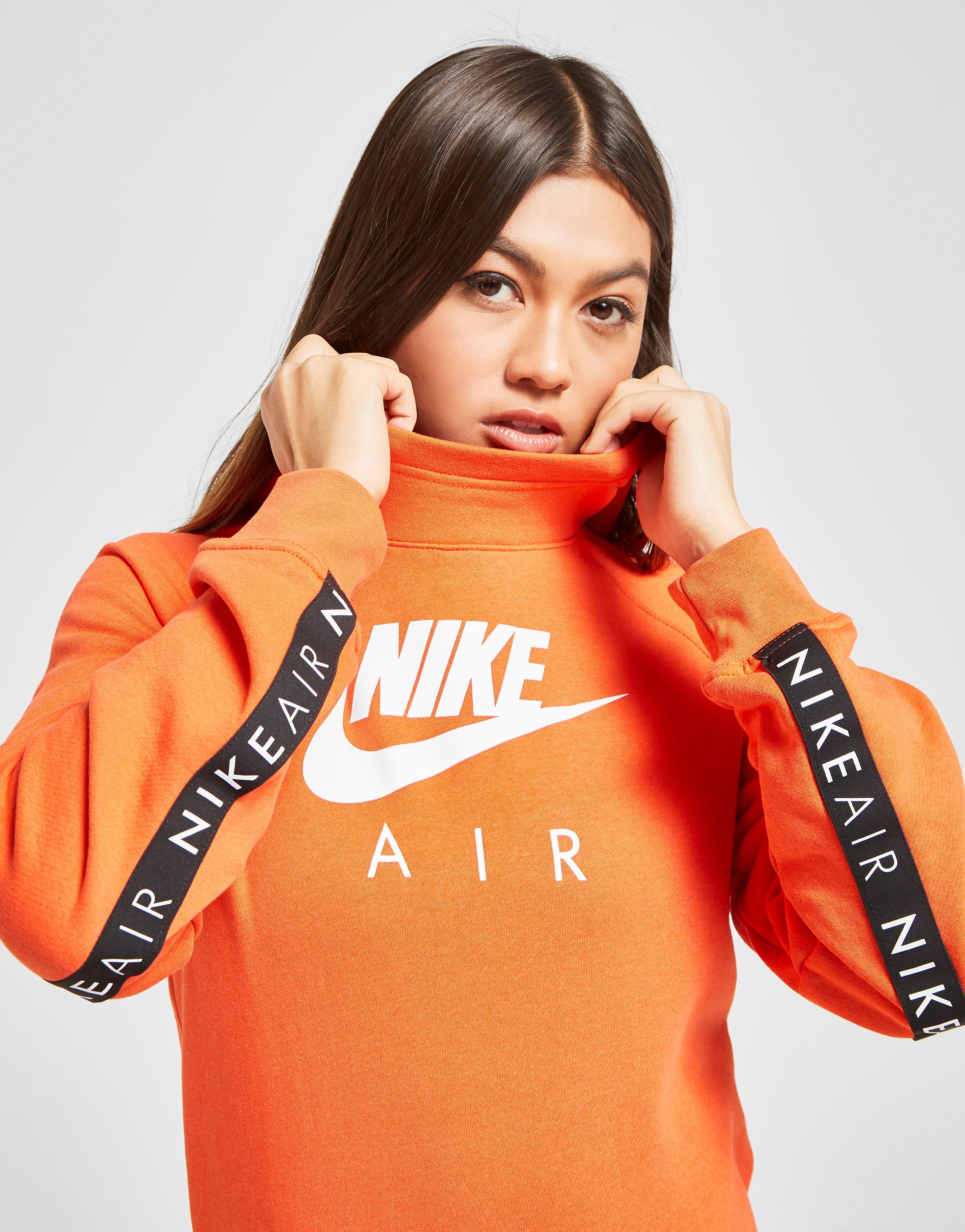 nike air hoodie orange