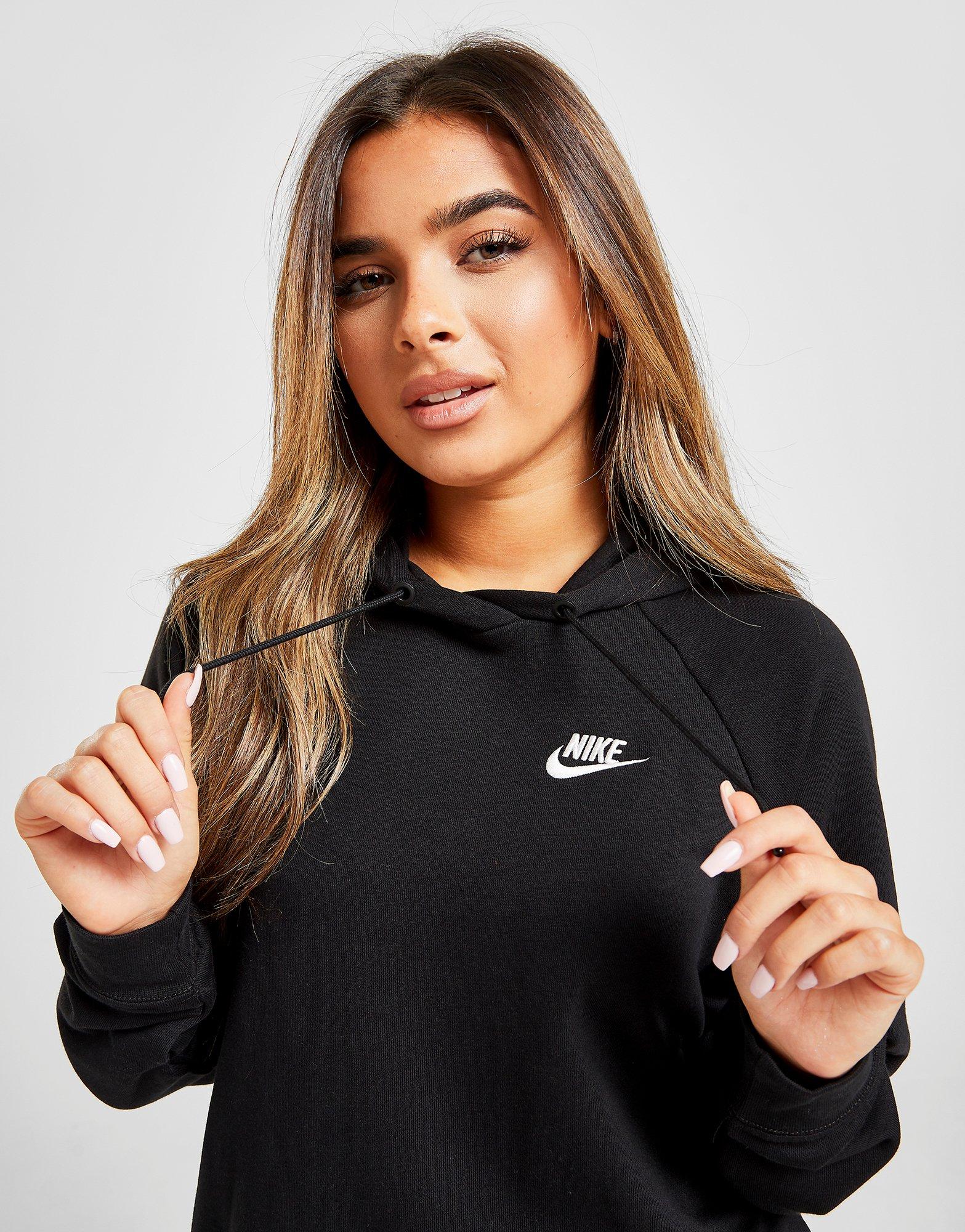 nike hoodie dress black