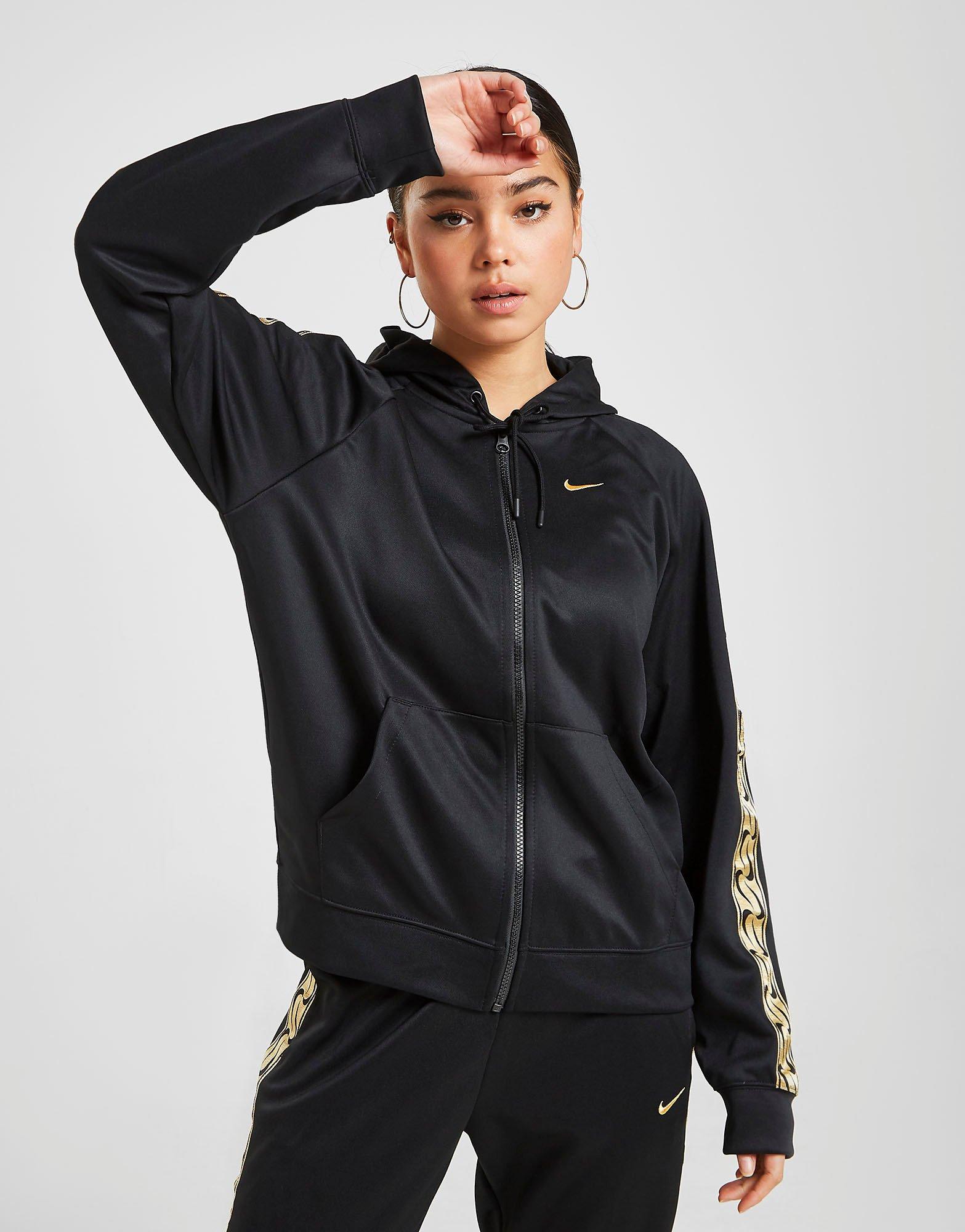 nike tape hoodie