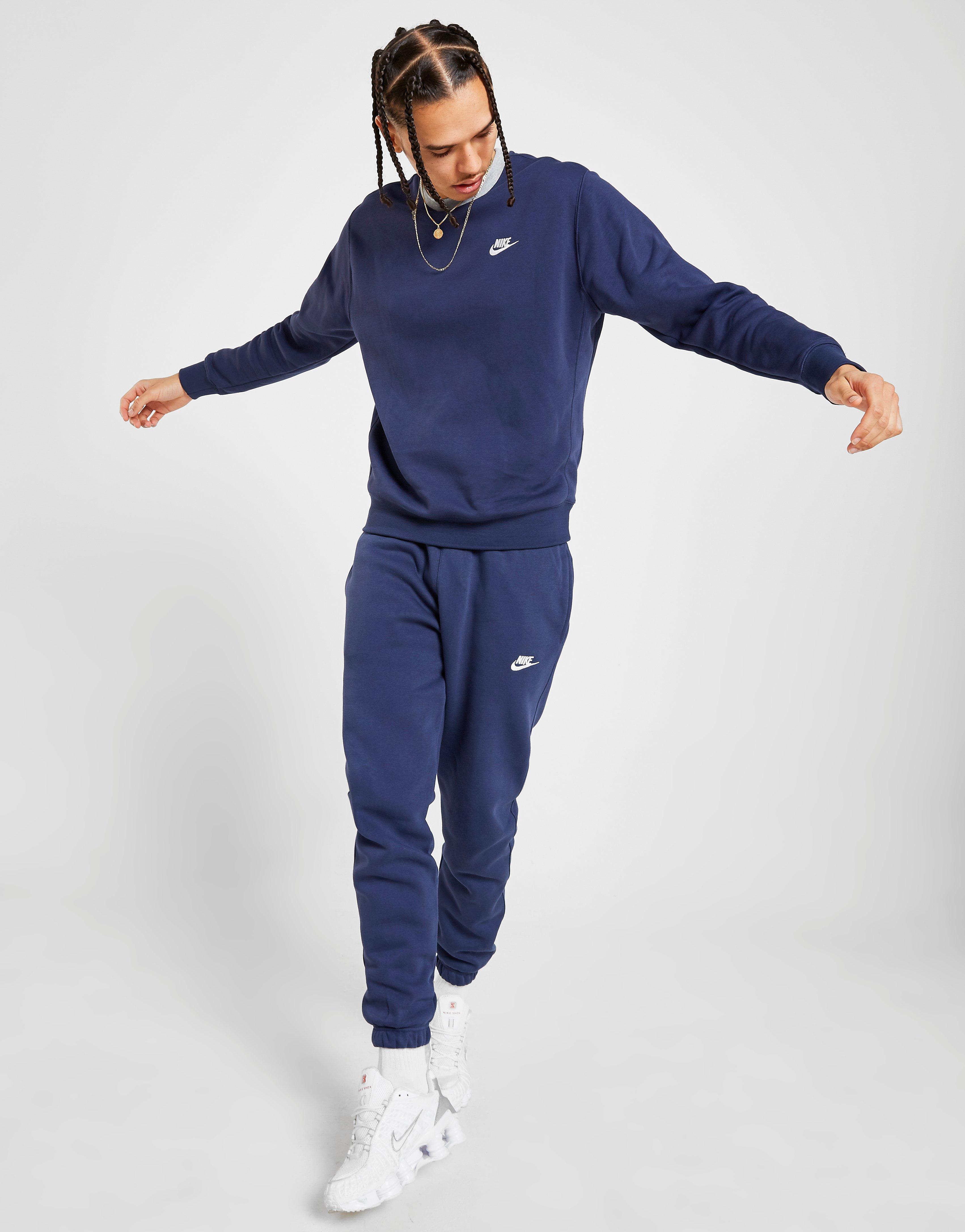 nike foundation crew sweatshirt blue