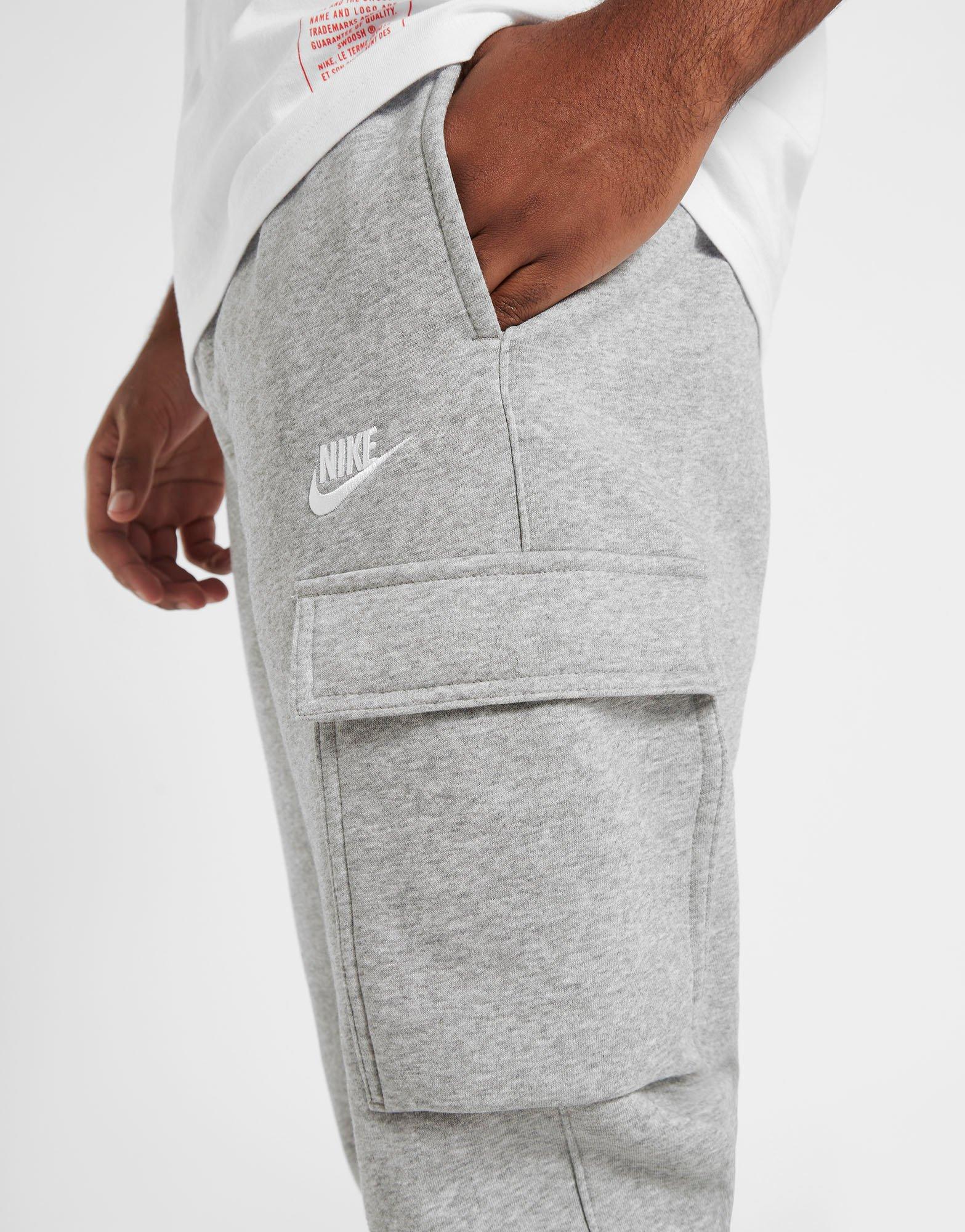 grey nike cargo tracksuit