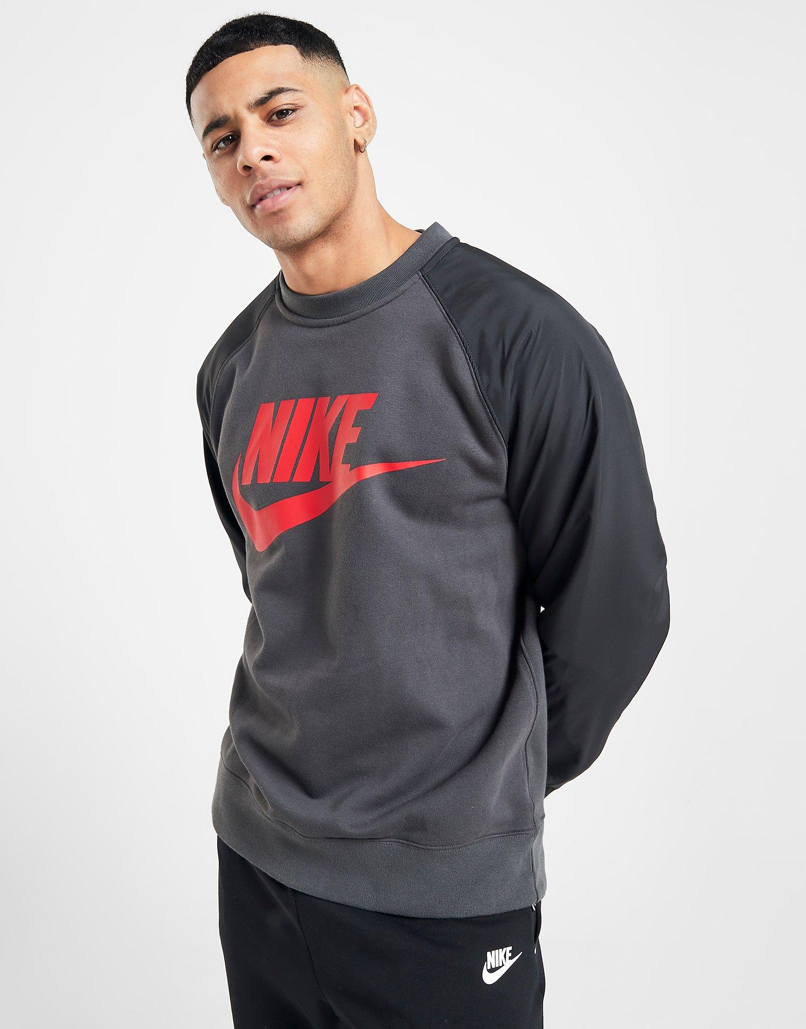 nike hybrid crew sweatshirt