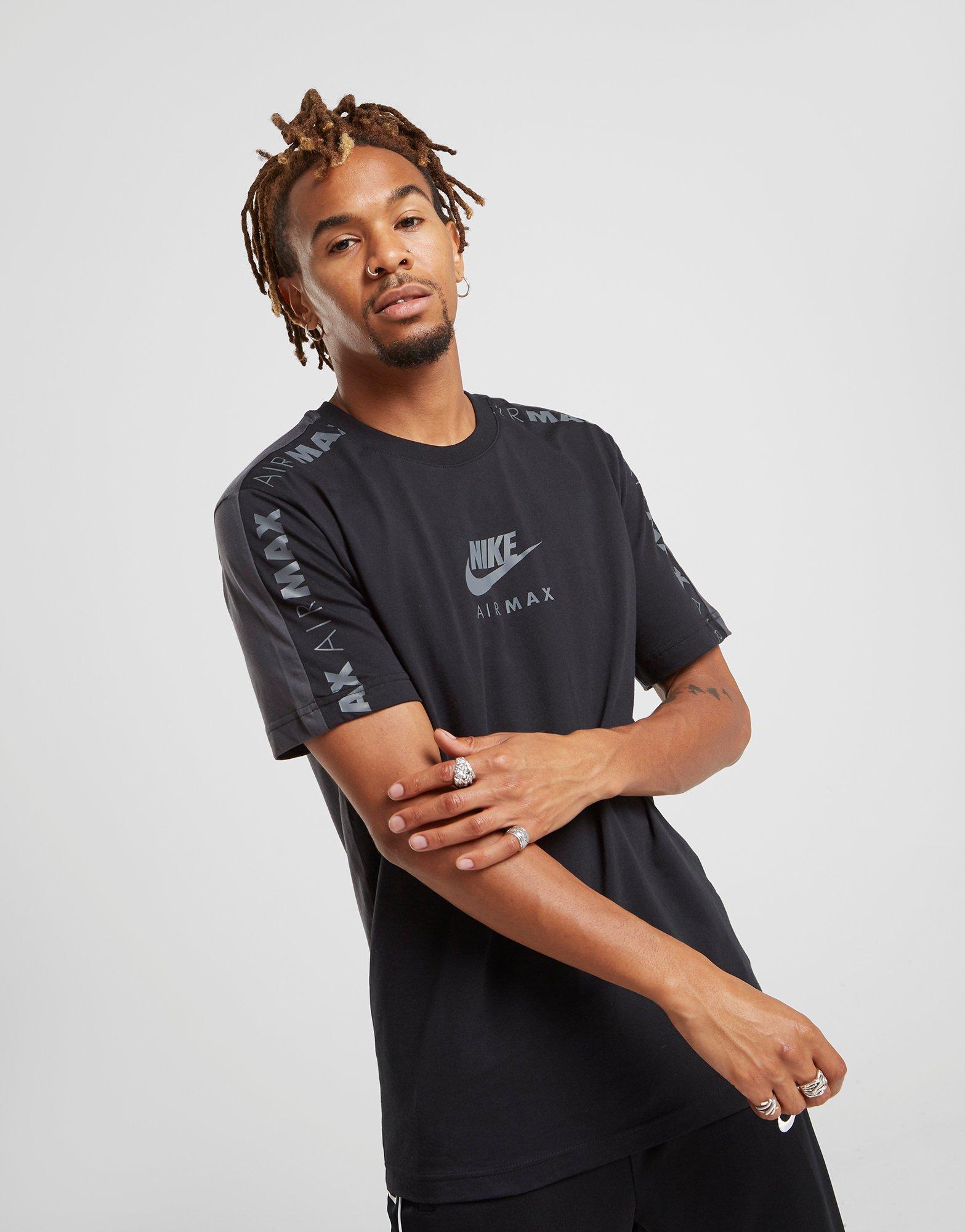 nike air max black t shirt