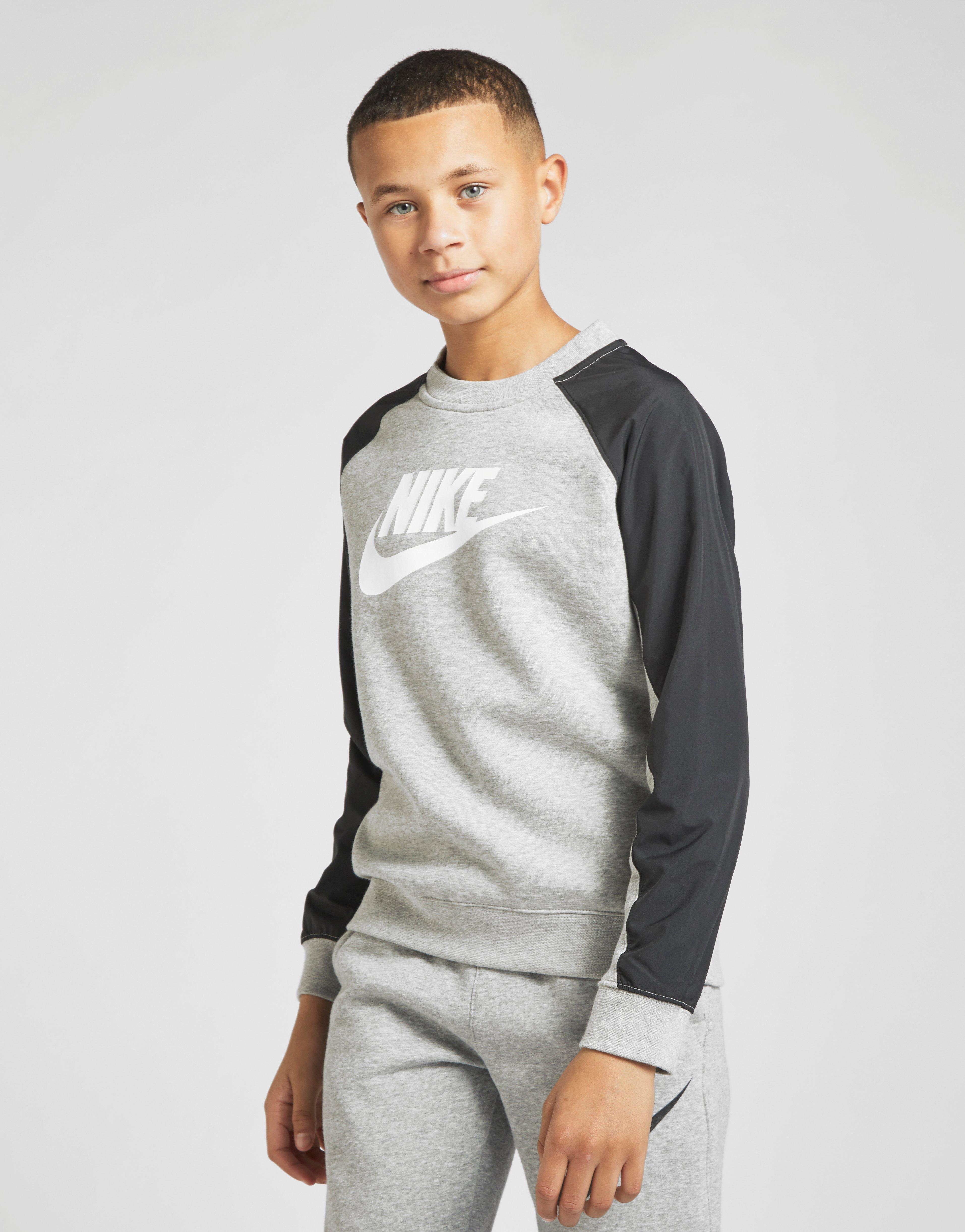 nike foundation crew sweatshirt black